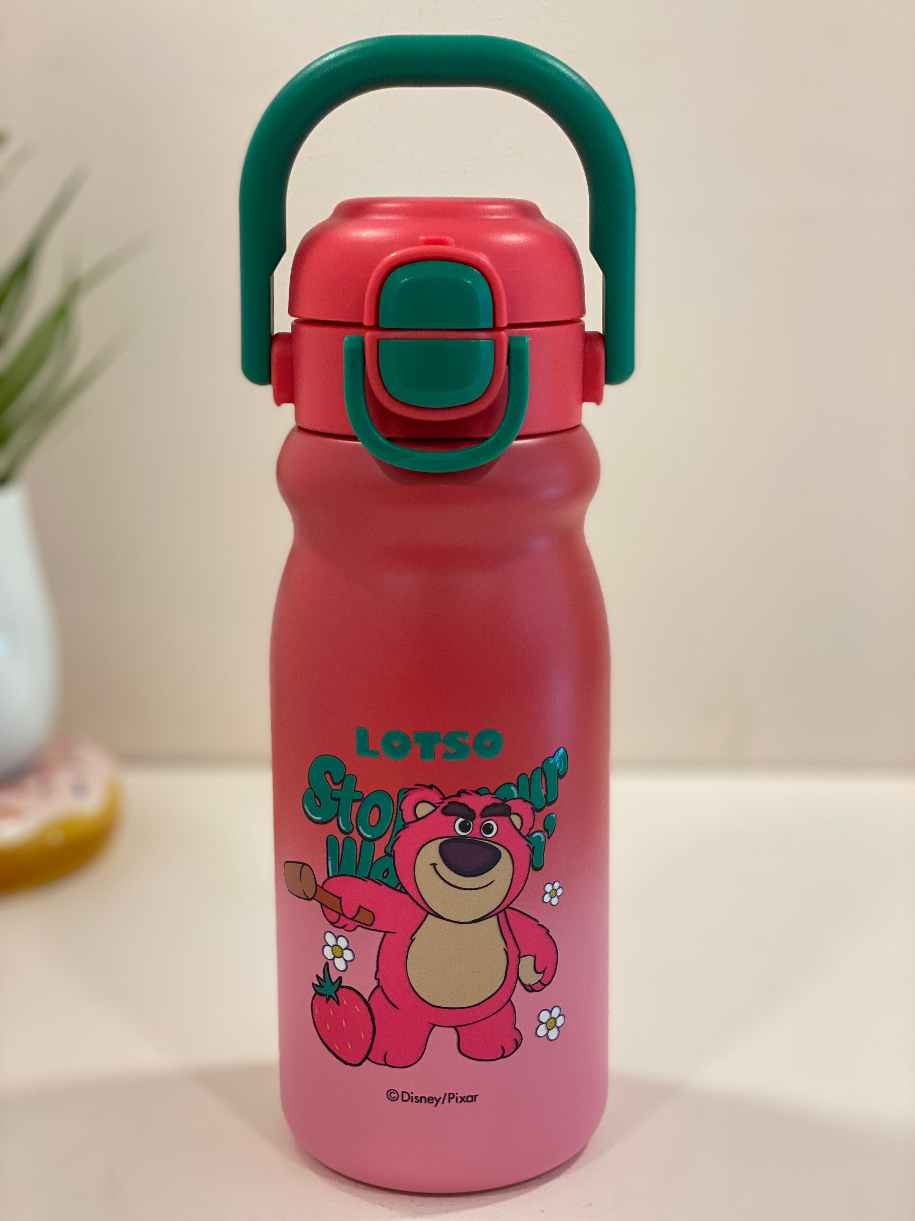 Disney Character Stainless Steel Kids Water Bottle with Flip-Top Straw Lid | Leak-Proof, Insulated