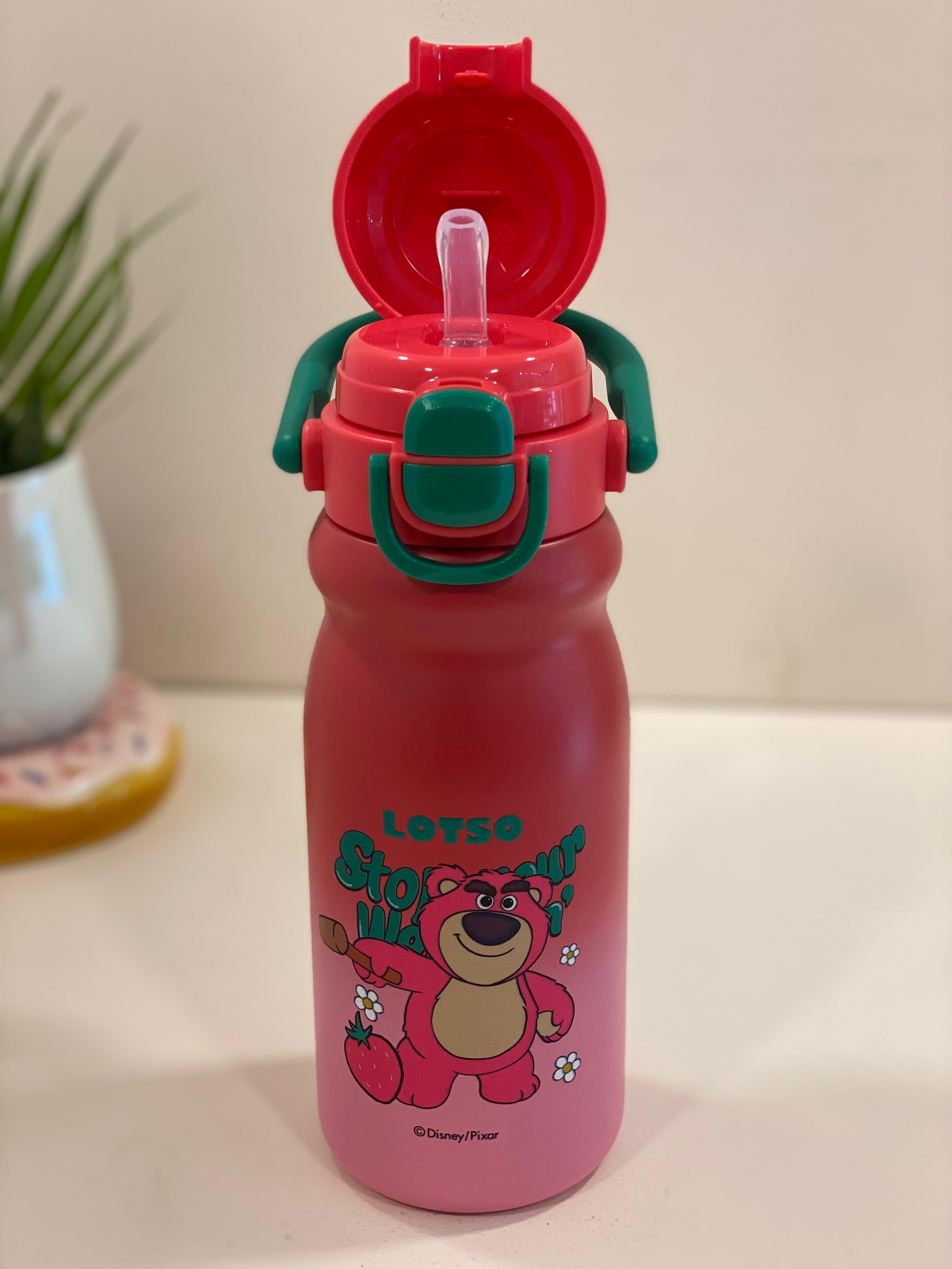 Disney Character Stainless Steel Kids Water Bottle with Flip-Top Straw Lid | Leak-Proof, Insulated