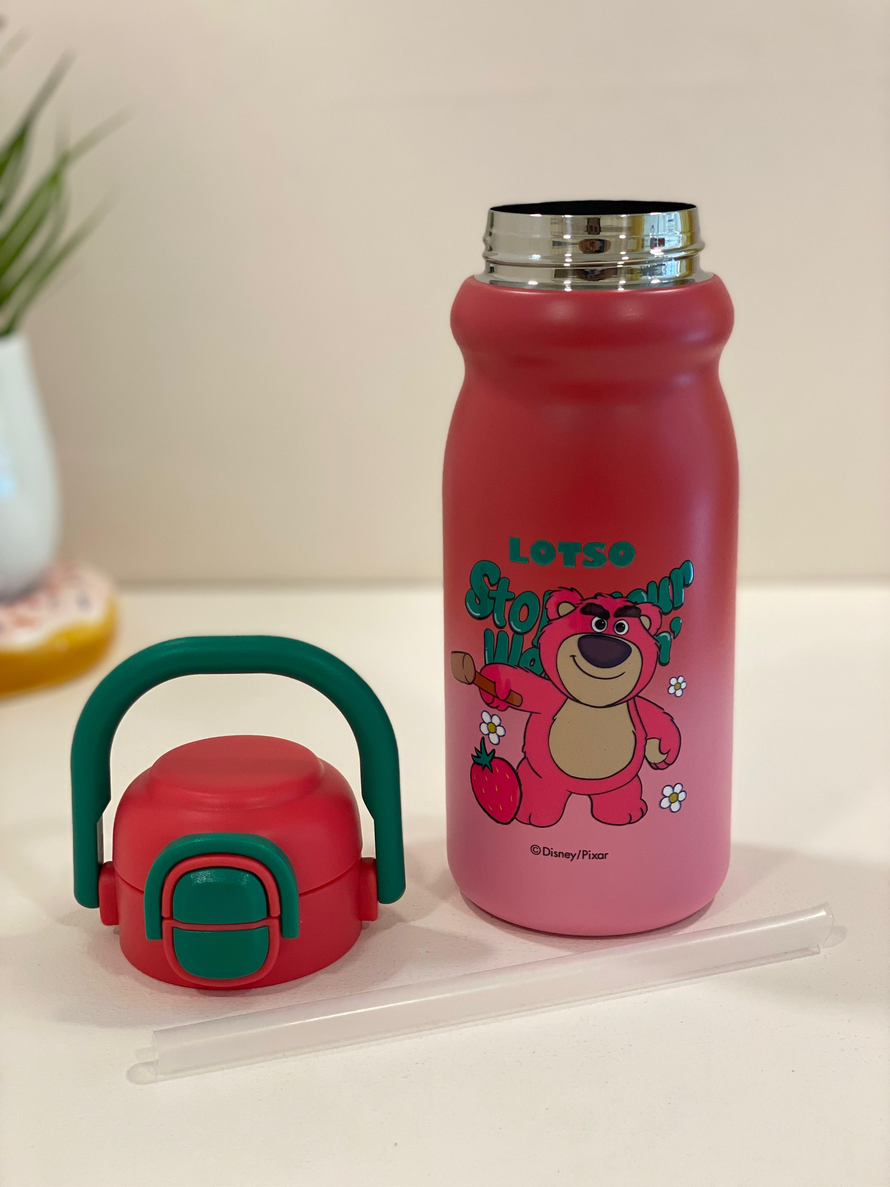 Disney Character Stainless Steel Kids Water Bottle with Flip-Top Straw Lid | Leak-Proof, Insulated