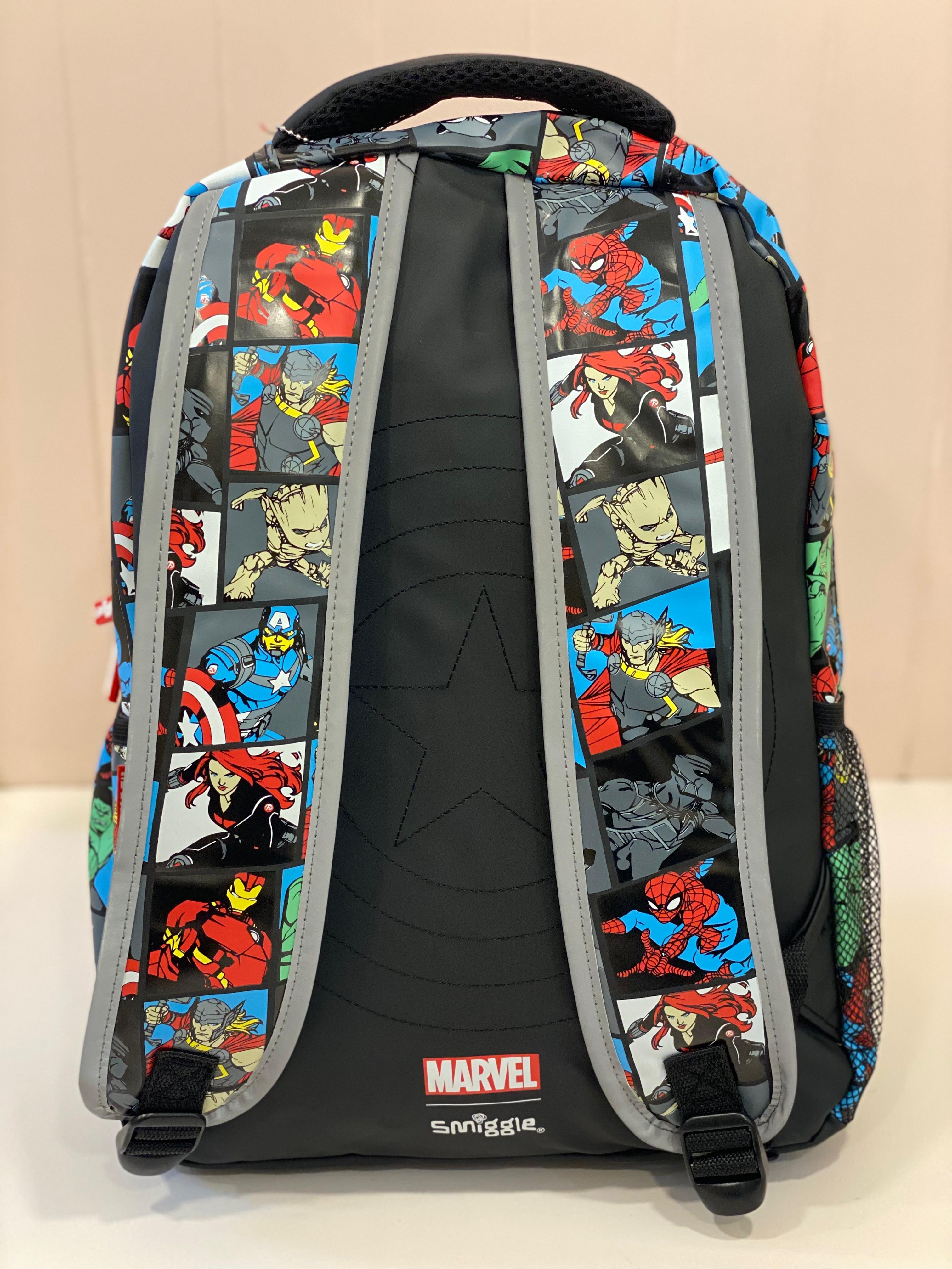 Kids Superhero School Backpack – Spiderman & Marvel Printed Backpack | Lightweight Kids School Bag with Multiple Compartments