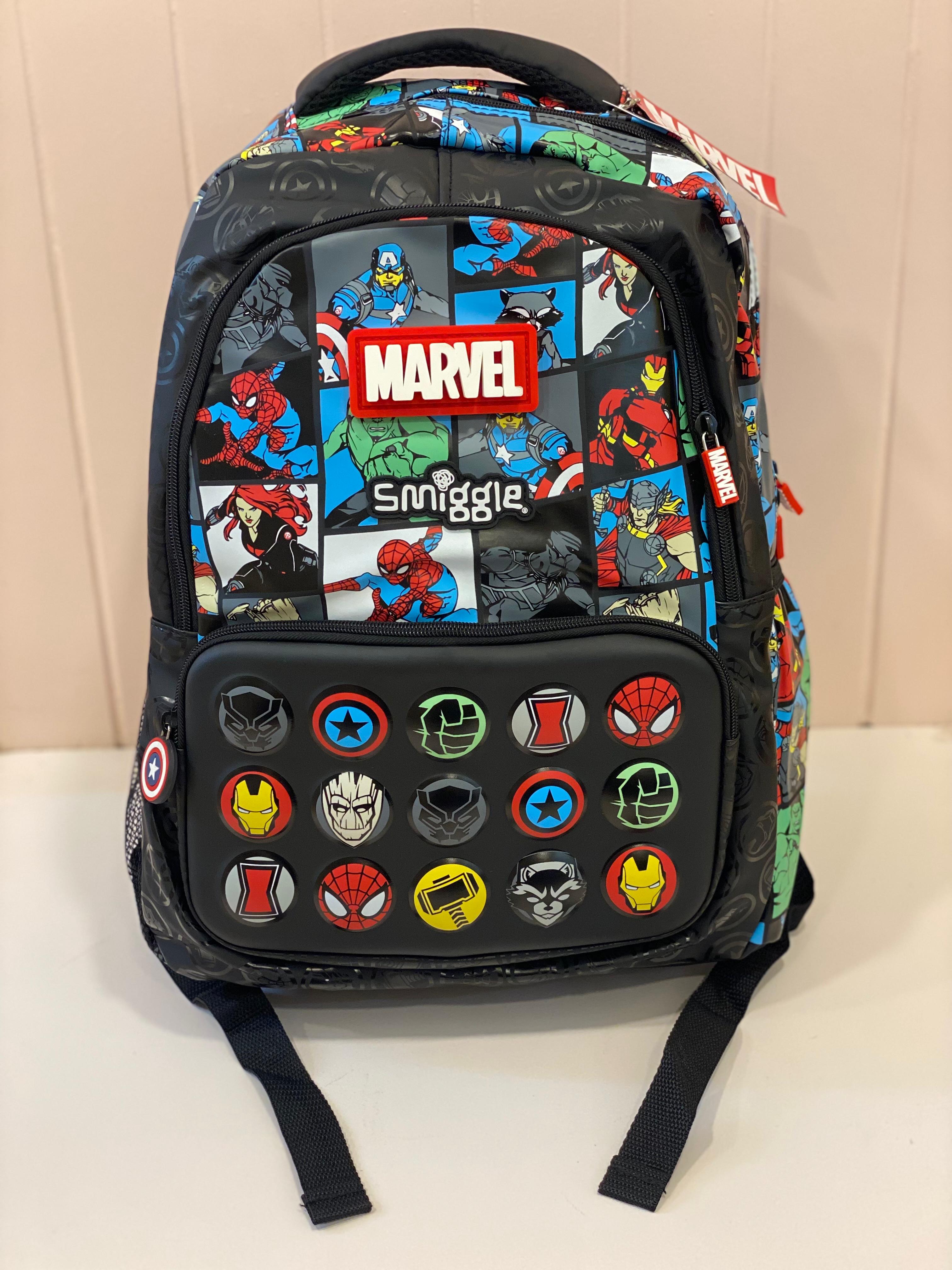 Kids Superhero School Backpack – Spiderman & Marvel Printed Backpack | Lightweight Kids School Bag with Multiple Compartments