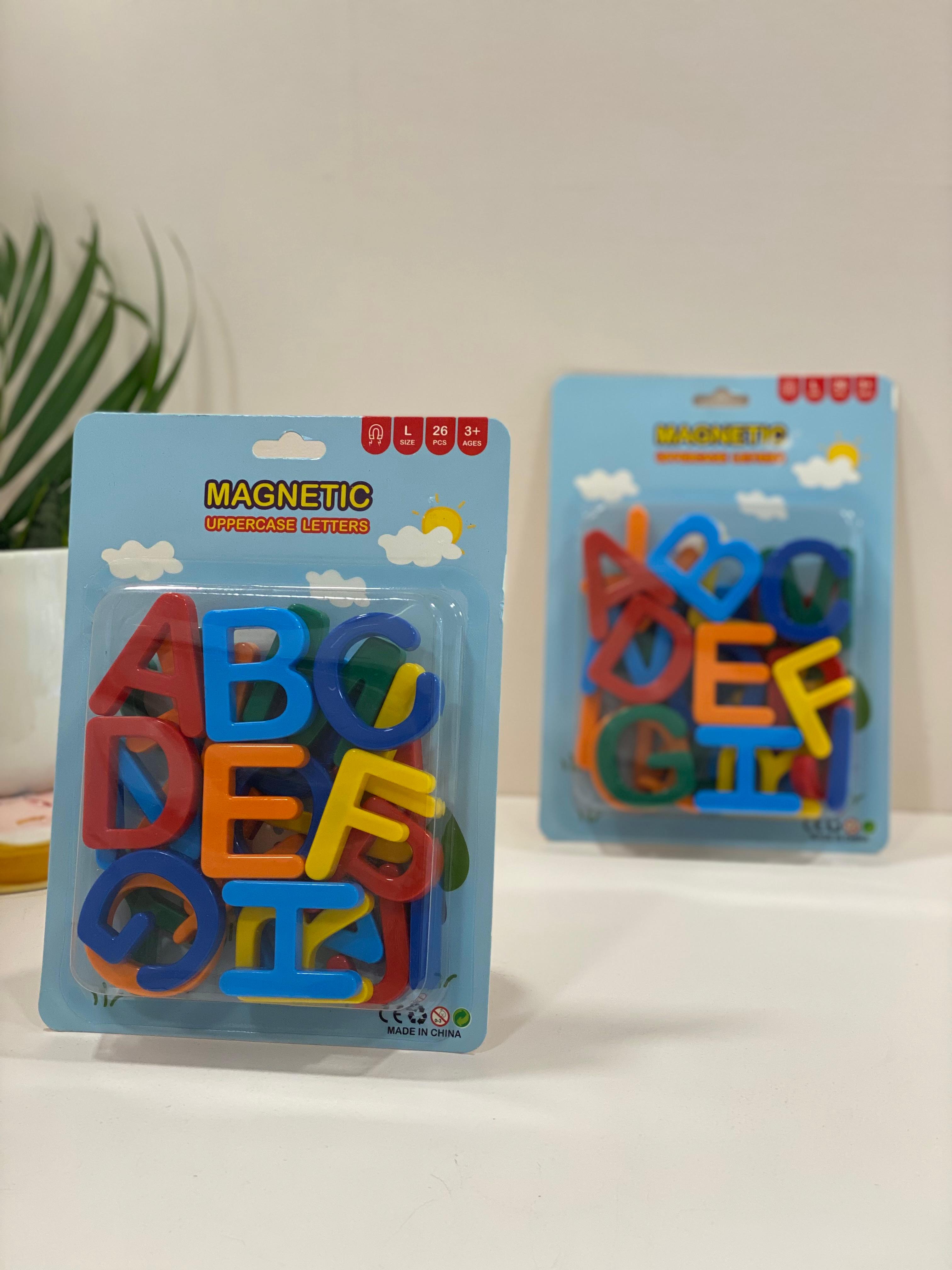 Magnetic Uppercase Alphabet Letters for Kids – Educational ABC Learning Magnets (26 Pieces) | Preschool Learning Toy