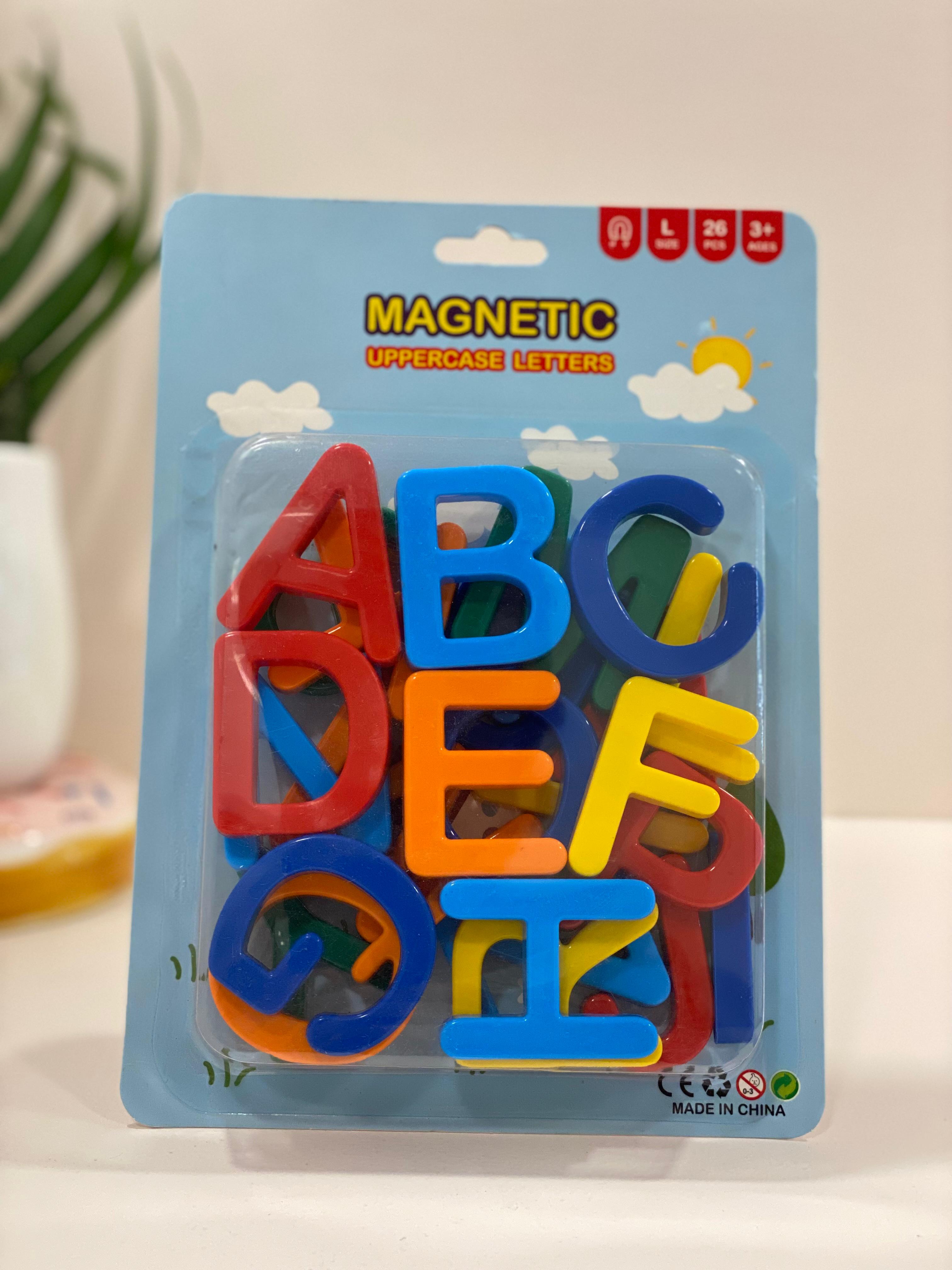 Magnetic Uppercase Alphabet Letters for Kids – Educational ABC Learning Magnets (26 Pieces) | Preschool Learning Toy