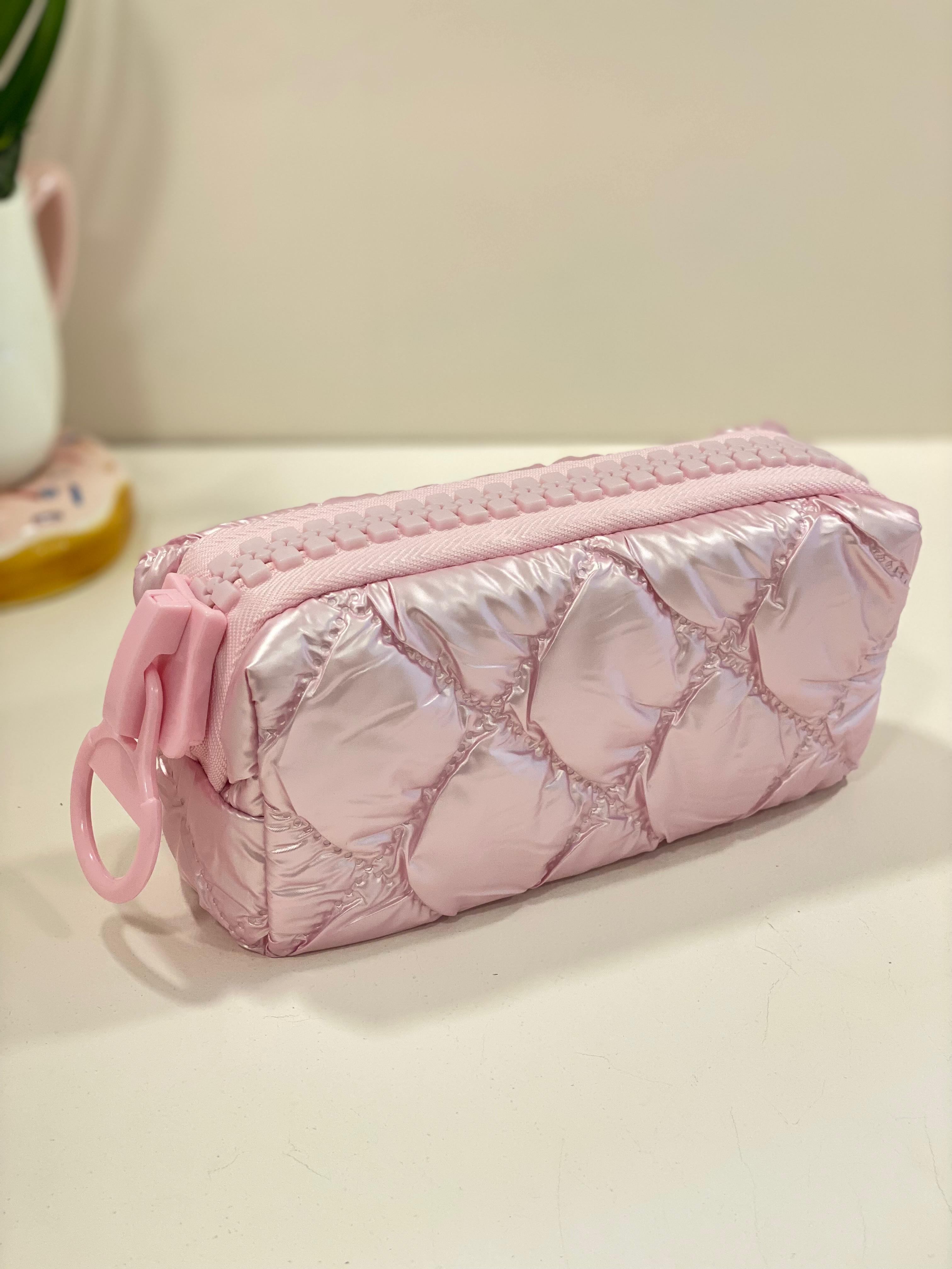 Mini Quilted Zipper Pouch – Cute Multipurpose Coin & Accessory Organizer | Lightweight Cosmetic & Travel Mini Bag