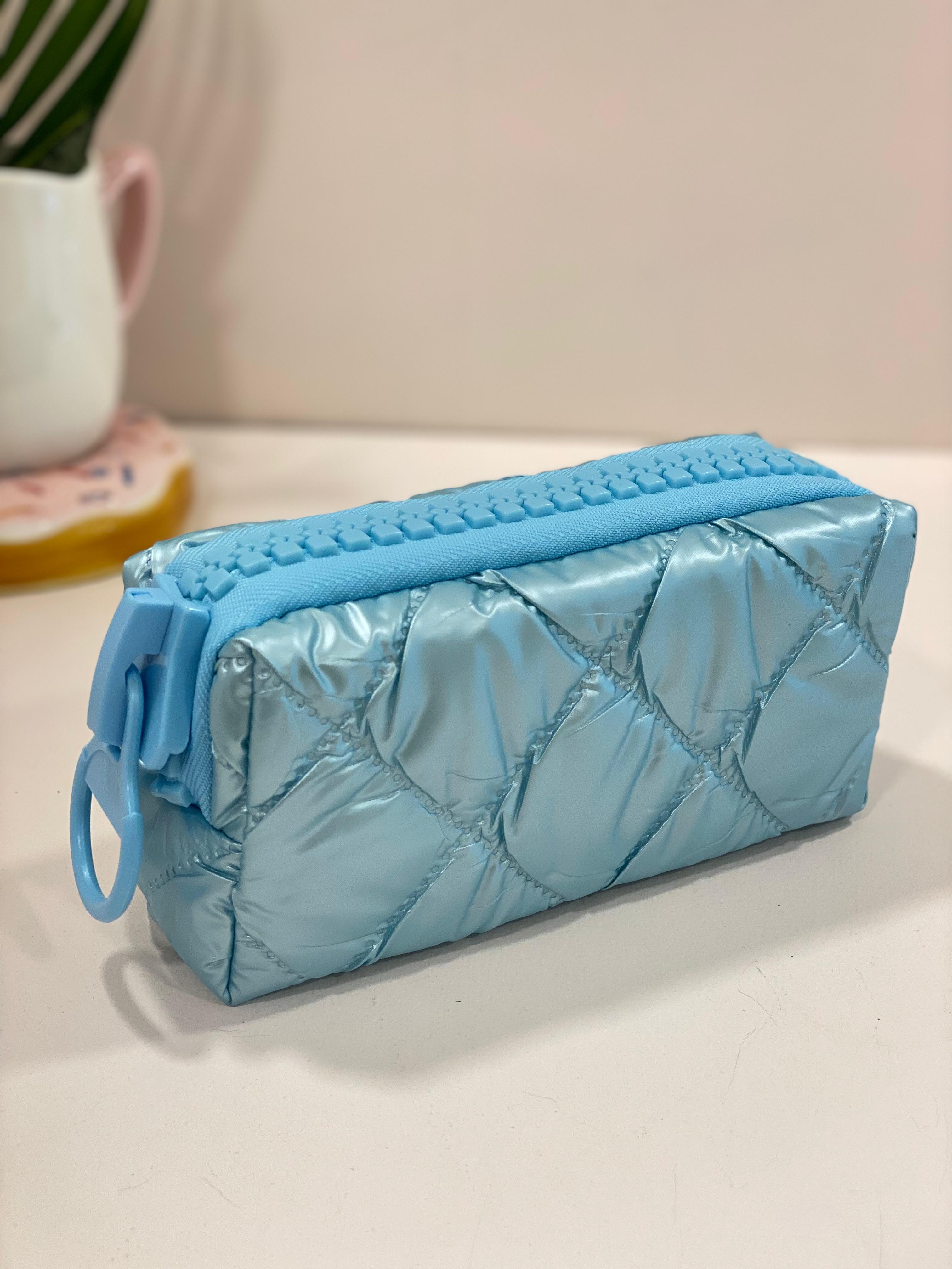 Mini Quilted Zipper Pouch – Cute Multipurpose Coin & Accessory Organizer | Lightweight Cosmetic & Travel Mini Bag