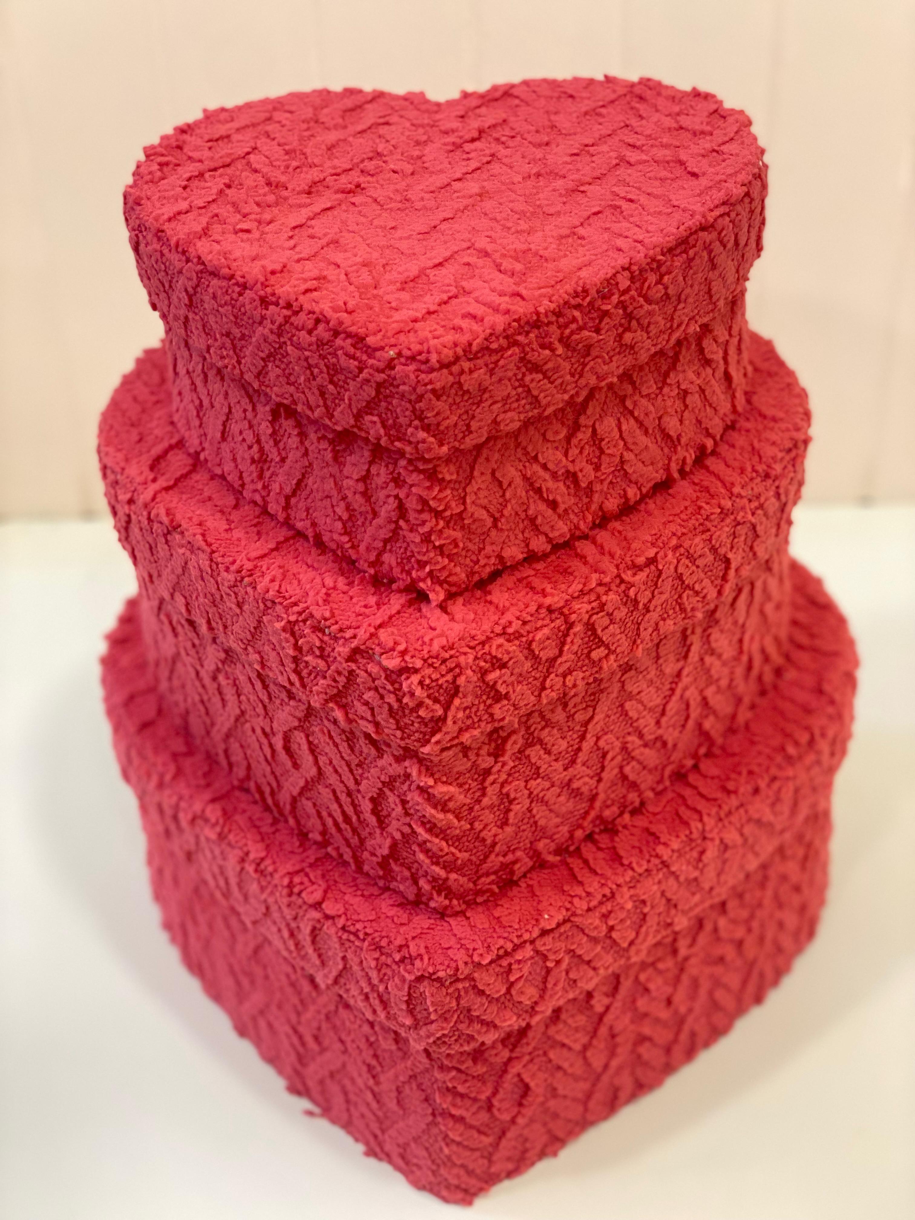 Luxury Fur Heart Storage Box – Plush Decorative Organizer | Heart-Shaped Storage Box