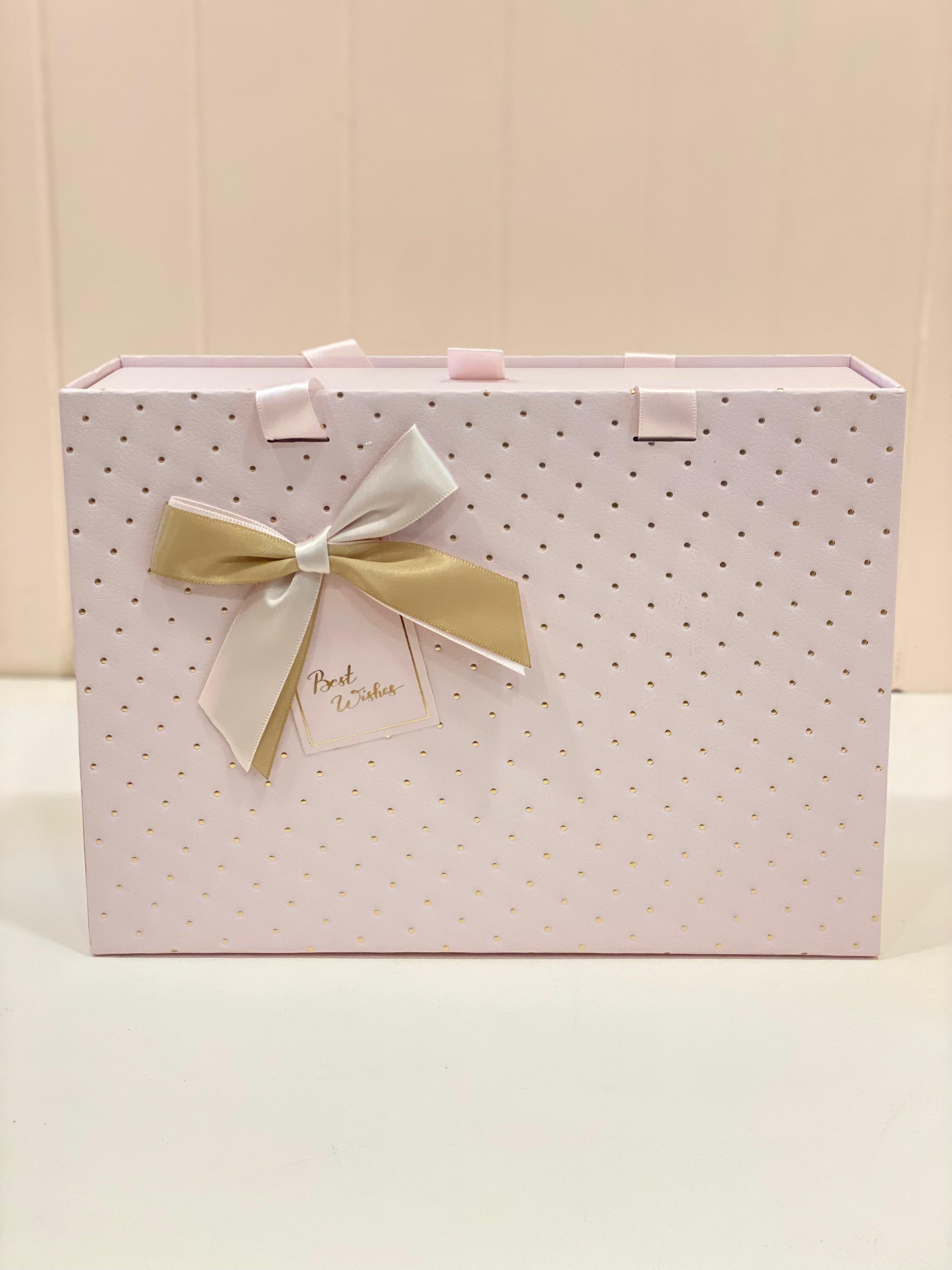 Luxury Ribbon Gift Storage Box with Handle – Premium Magnetic Gift Packaging Box | 3 Sizes & 3 Colors | Reusable Gift Hamper Box