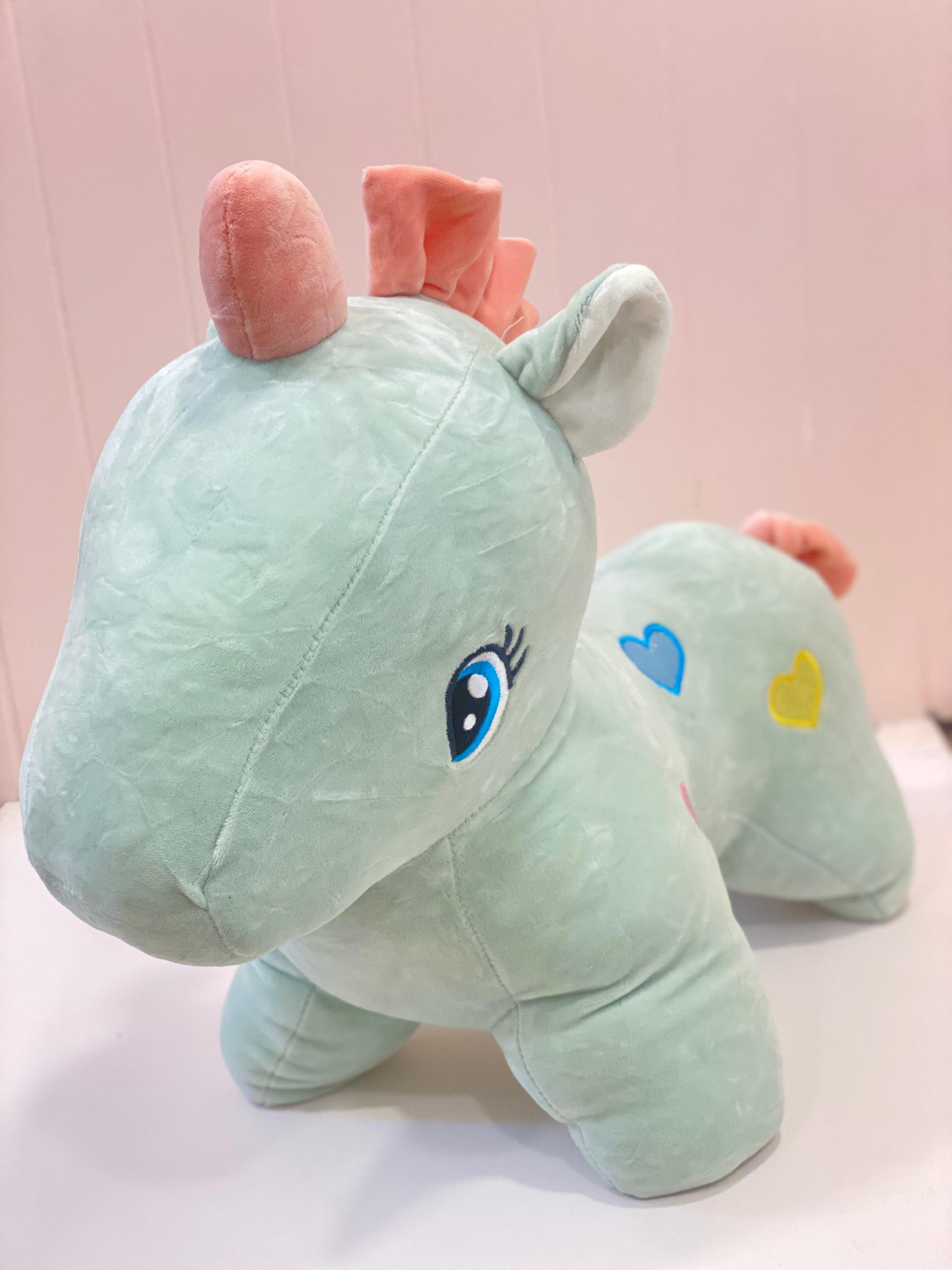 Pastel Unicorn Plush Toy – Soft Stuffed Animal Cushion for Kids & Nursery Decor