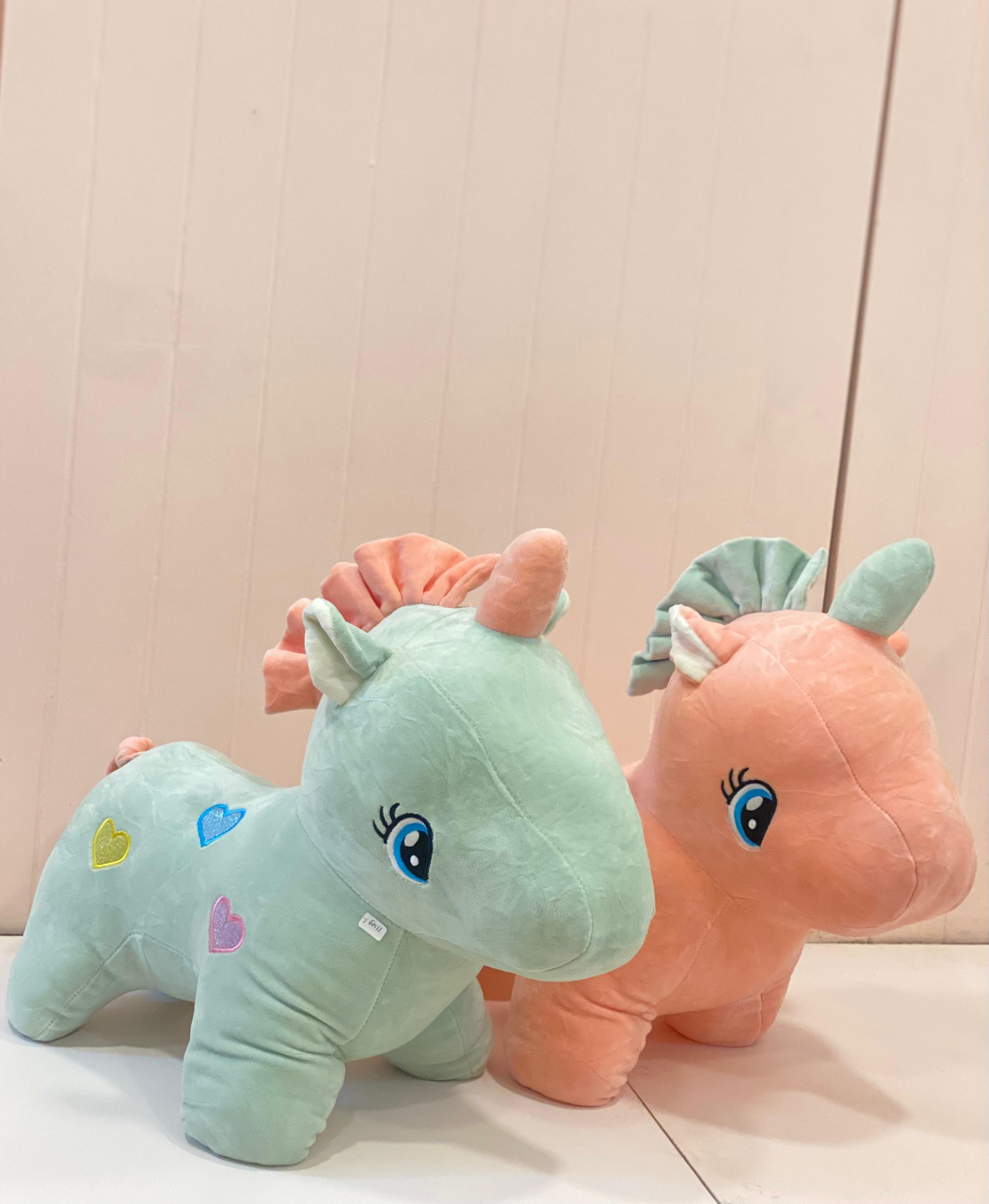 Pastel Unicorn Plush Toy – Soft Stuffed Animal Cushion for Kids & Nursery Decor