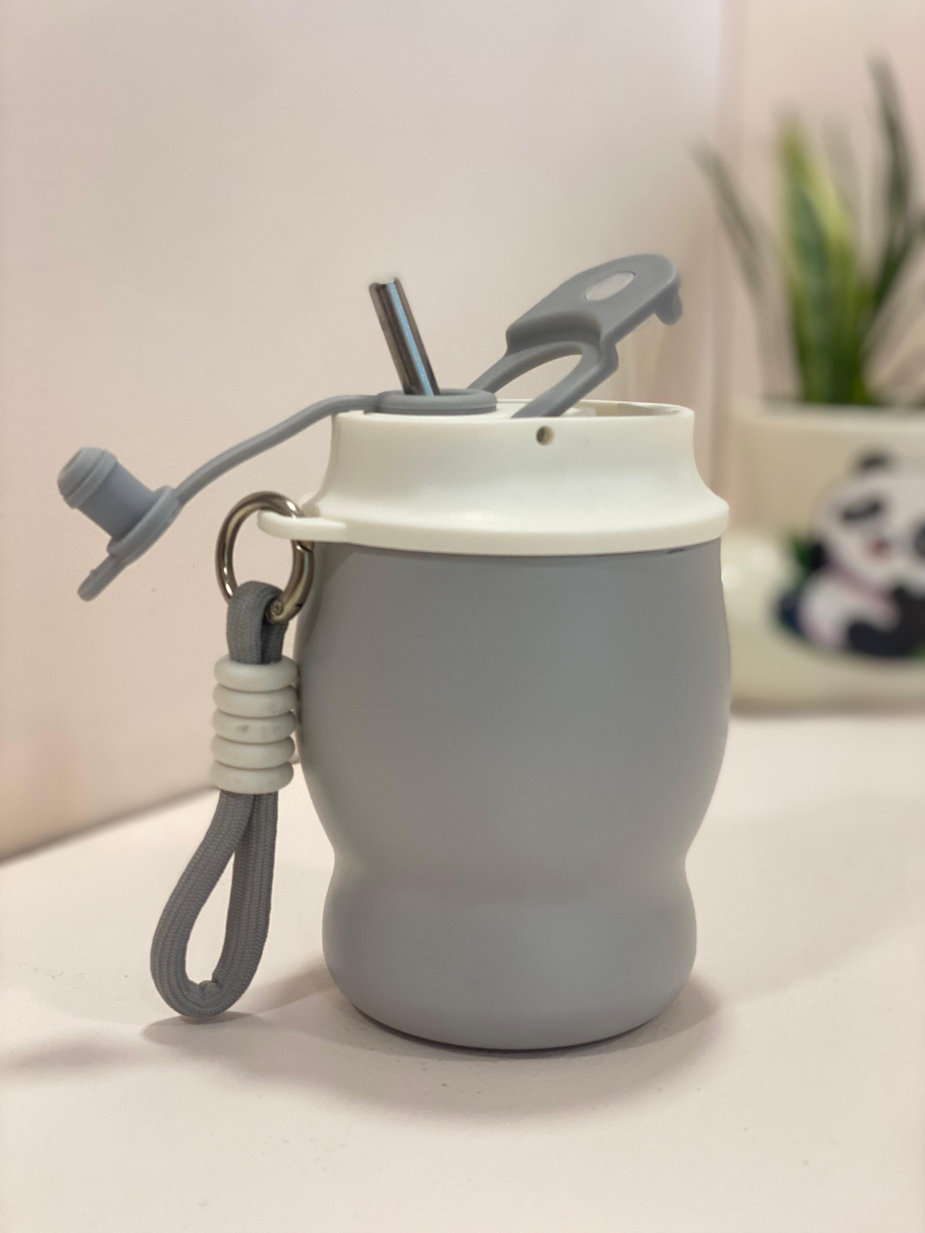 Pastel Portable Straw Tumbler with Lid & Wrist Strap – Leakproof Travel Cup | Reusable Coffee & Juice Mug