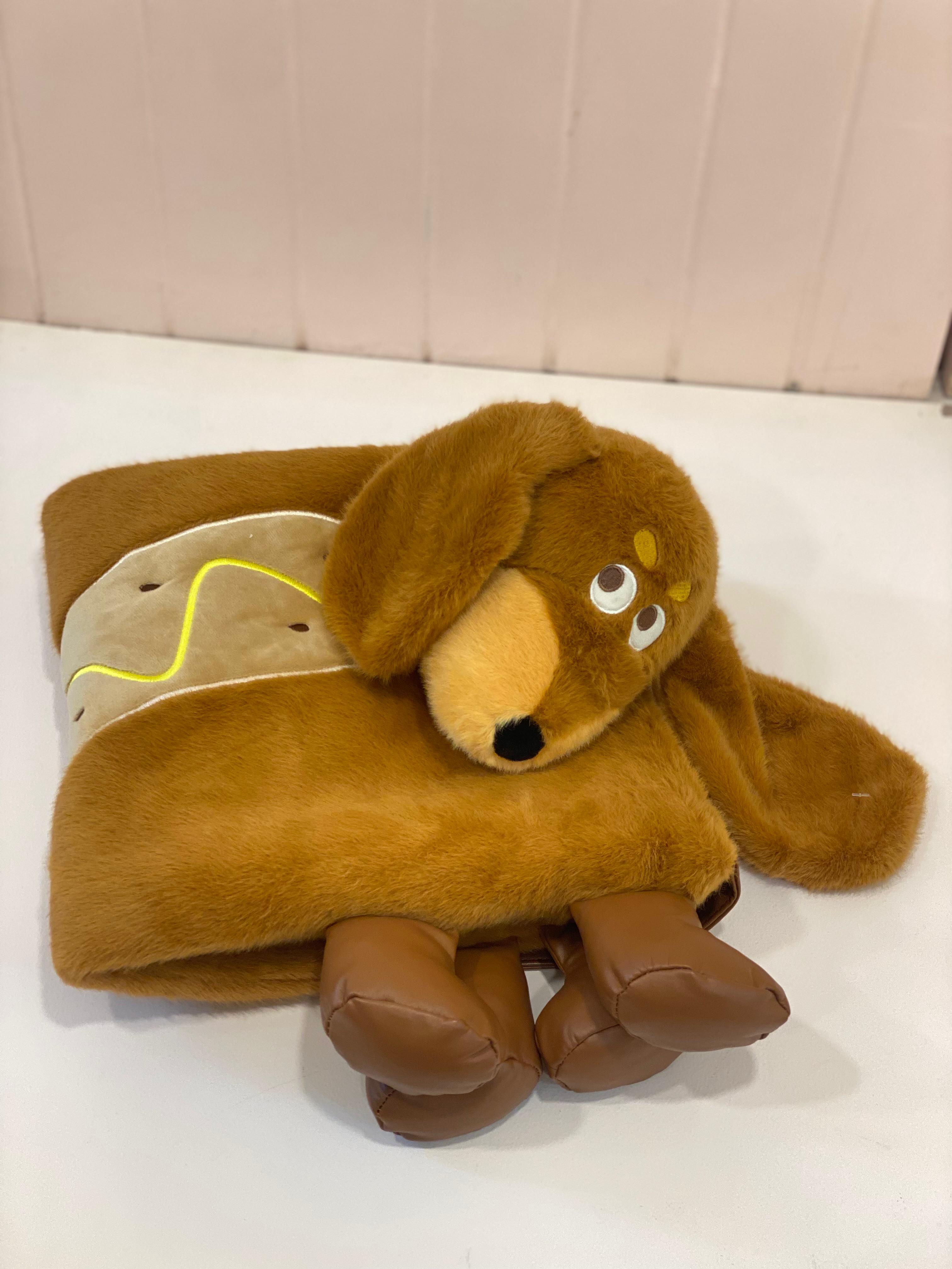 Cute Plush Animal Tote Bag – Soft Cartoon Puppy & Bunny Shoulder Bag | Kawaii Plush Handbag for Kids & Everyday Use