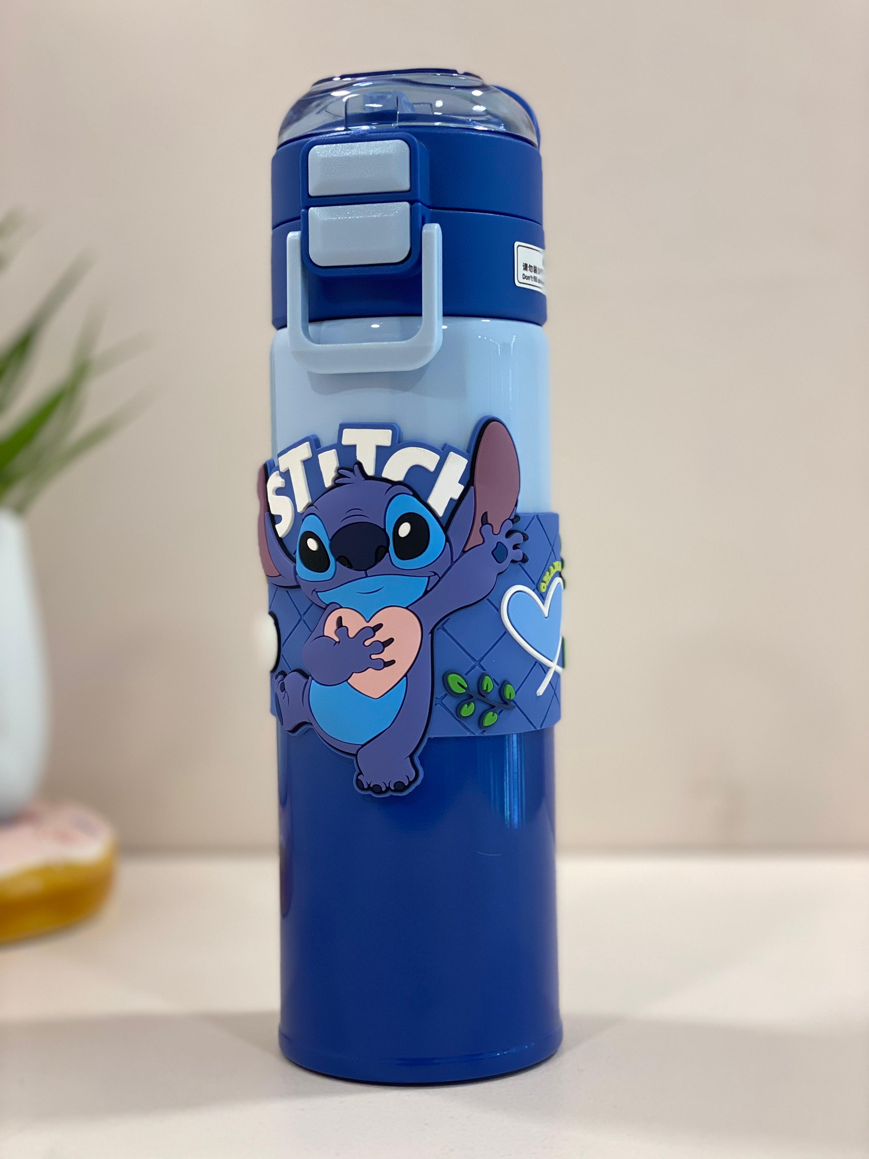 Kids Cartoon Character Insulated Water Bottle with Handle & Straw Lid – Leakproof Stainless Steel Thermos