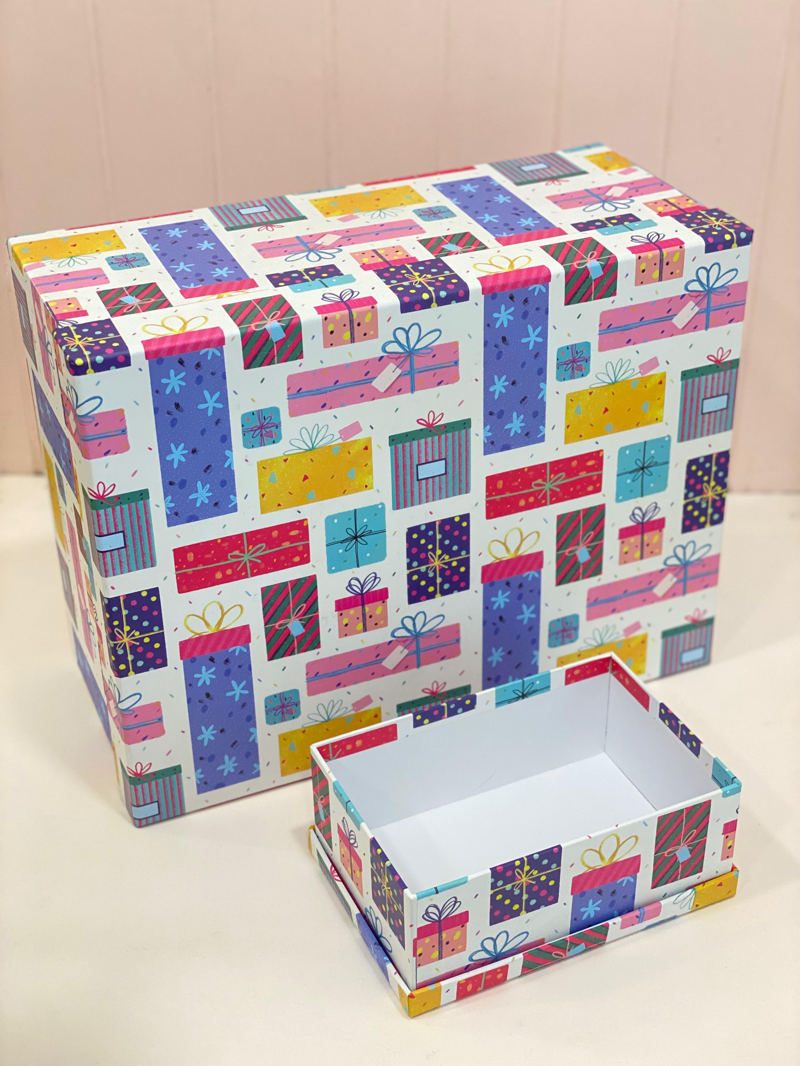 Decorative Gift Storage Box – Premium Printed Gift Packaging Box (Available in 10 Sizes & Multiple Designs)