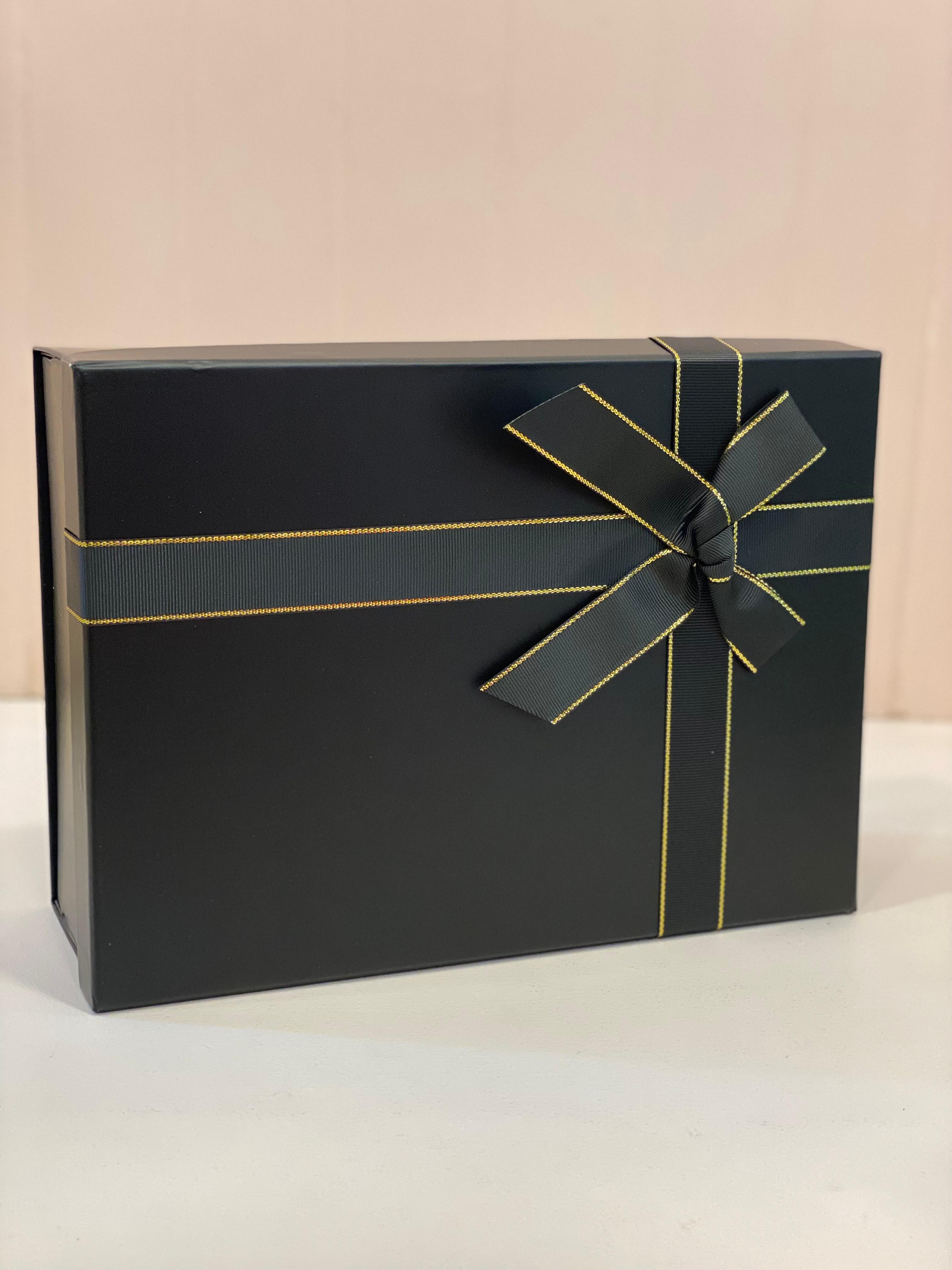 Foldable Luxury Ribbon Gift Box – Magnetic Closure Premium Gift Packaging