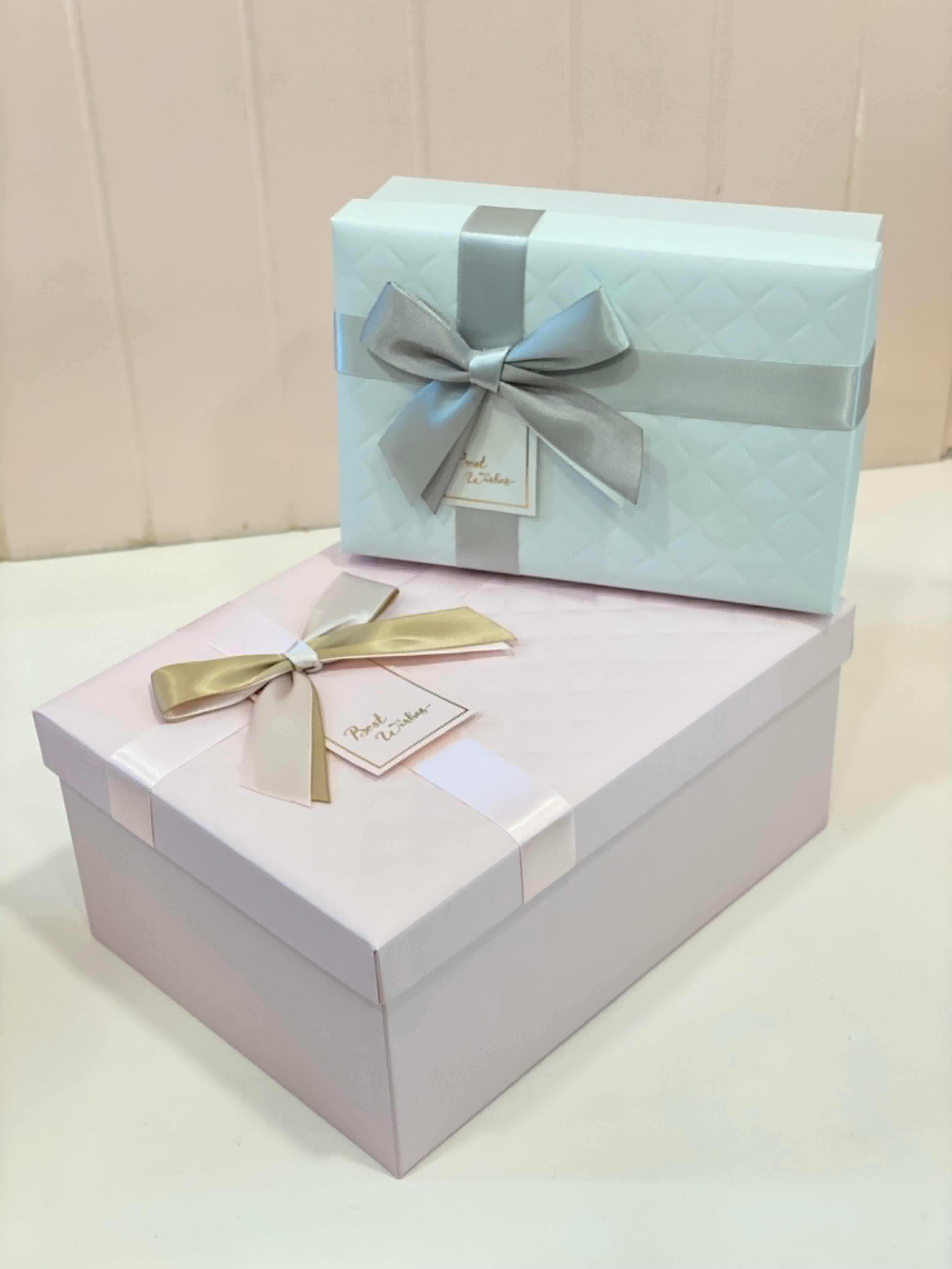 Luxury Ribbon Gift Box Set – Premium Decorative Gift Packaging Box with Bow | Elegant Storage & Gift Presentation (8 Sizes)