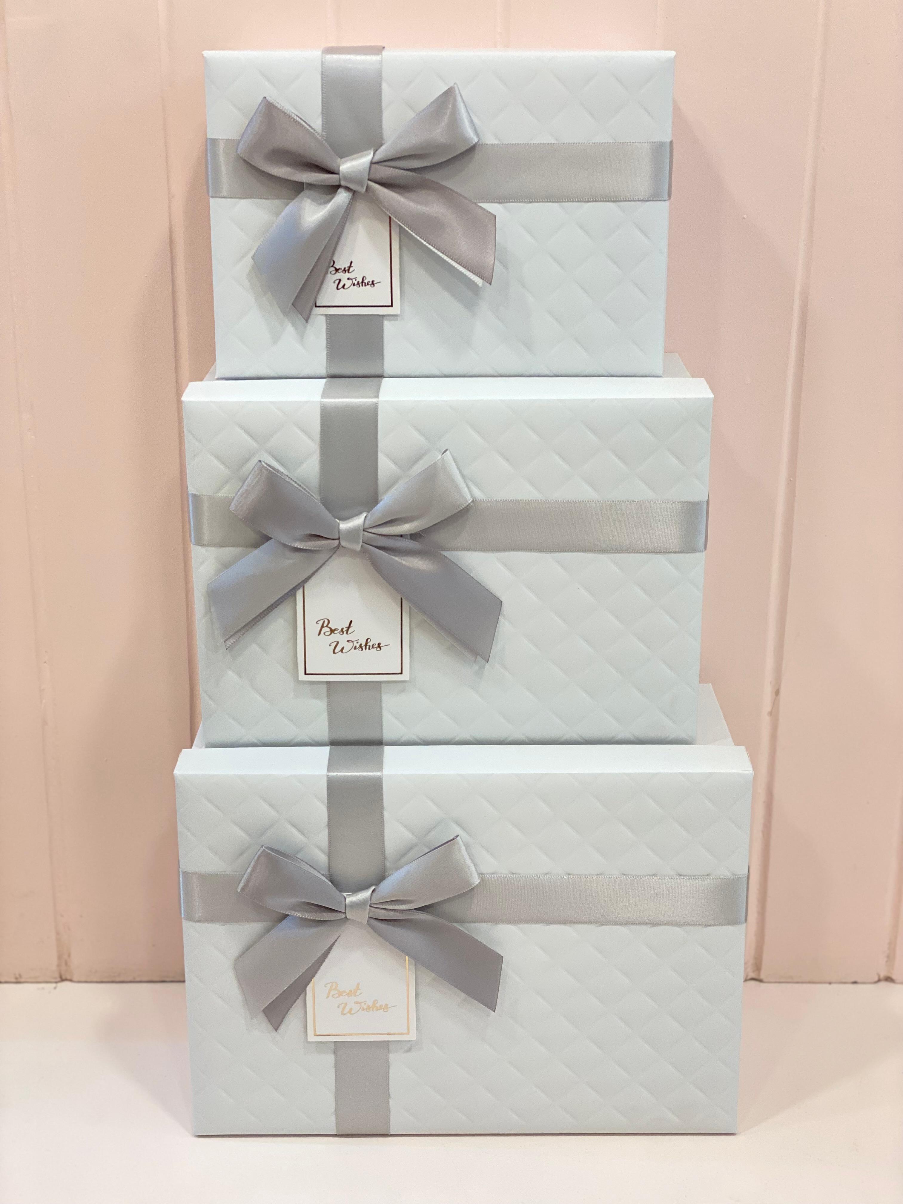 Luxury Ribbon Gift Box Set – Premium Decorative Gift Packaging Box with Bow | Elegant Storage & Gift Presentation (8 Sizes)