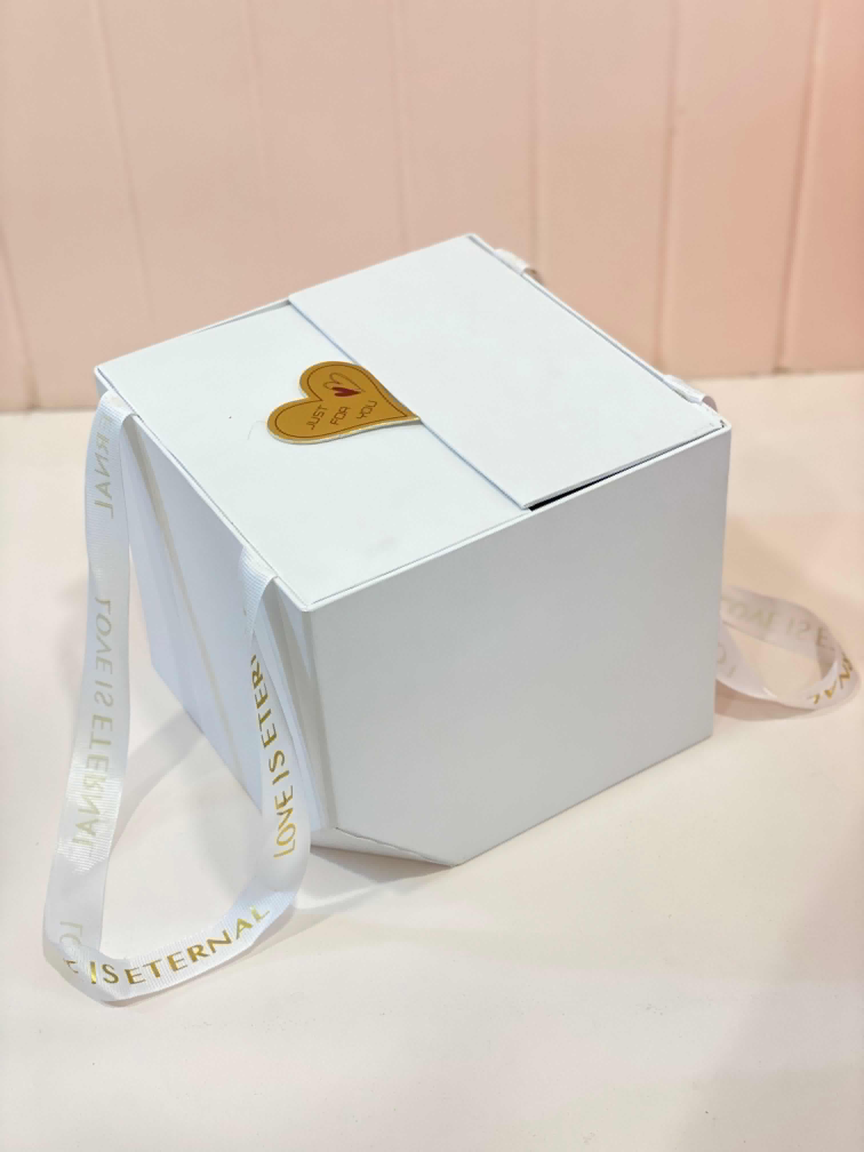 Luxury Magnetic Gift Box with Ribbon Handle – Premium Folding Gift Packaging Box | Elegant Gift Hamper Box