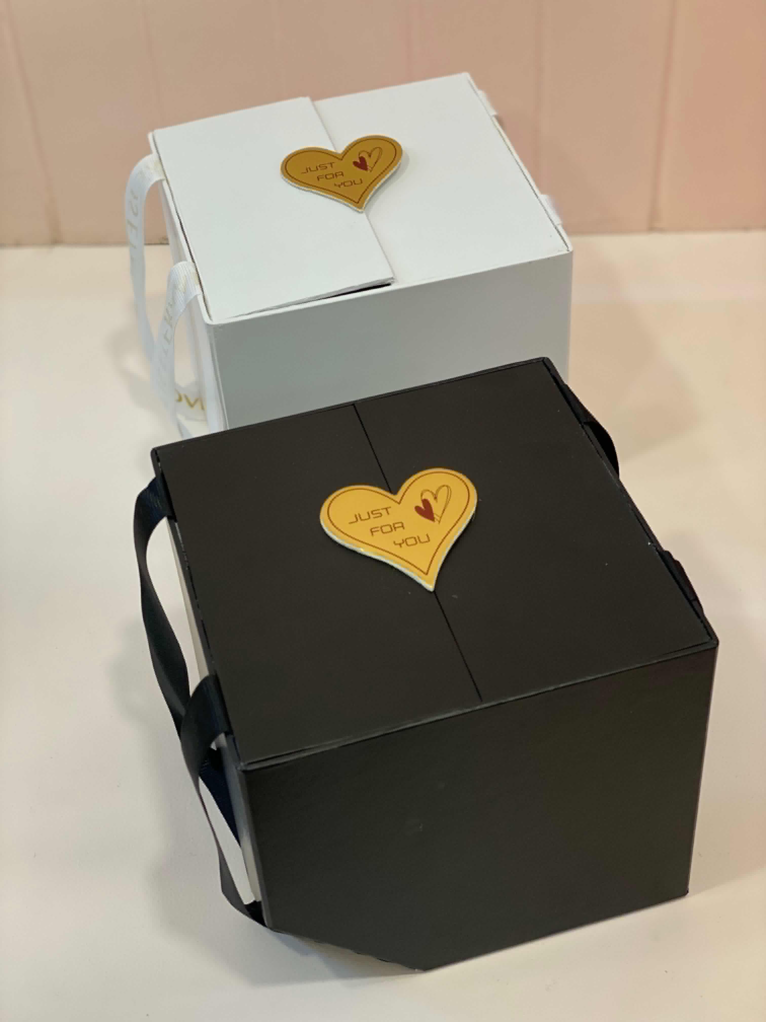 Luxury Magnetic Gift Box with Ribbon Handle – Premium Folding Gift Packaging Box | Elegant Gift Hamper Box