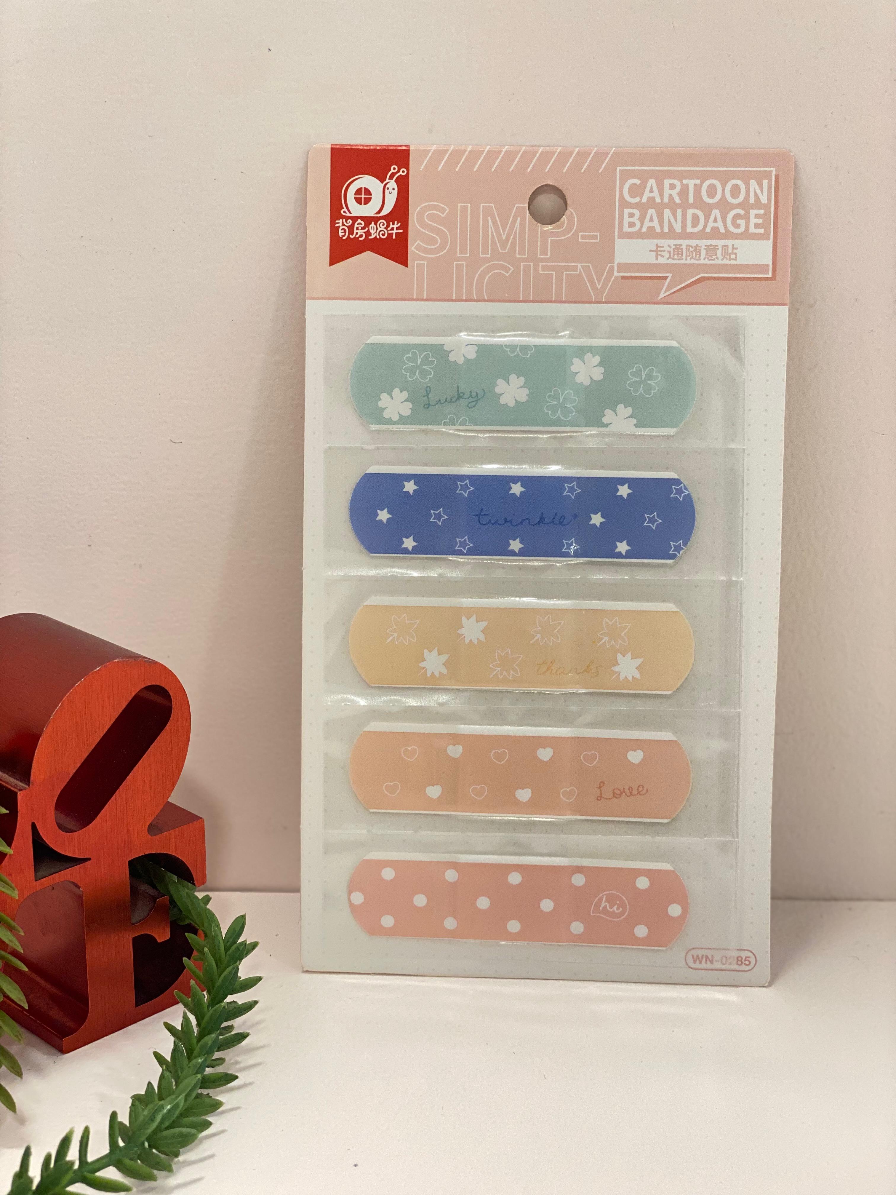 Cute Cartoon Printed Bandage Set – Kids Adhesive Bandages | Kawaii Character First Aid Plasters | Bunny, Dino & Sanrio Style Designs