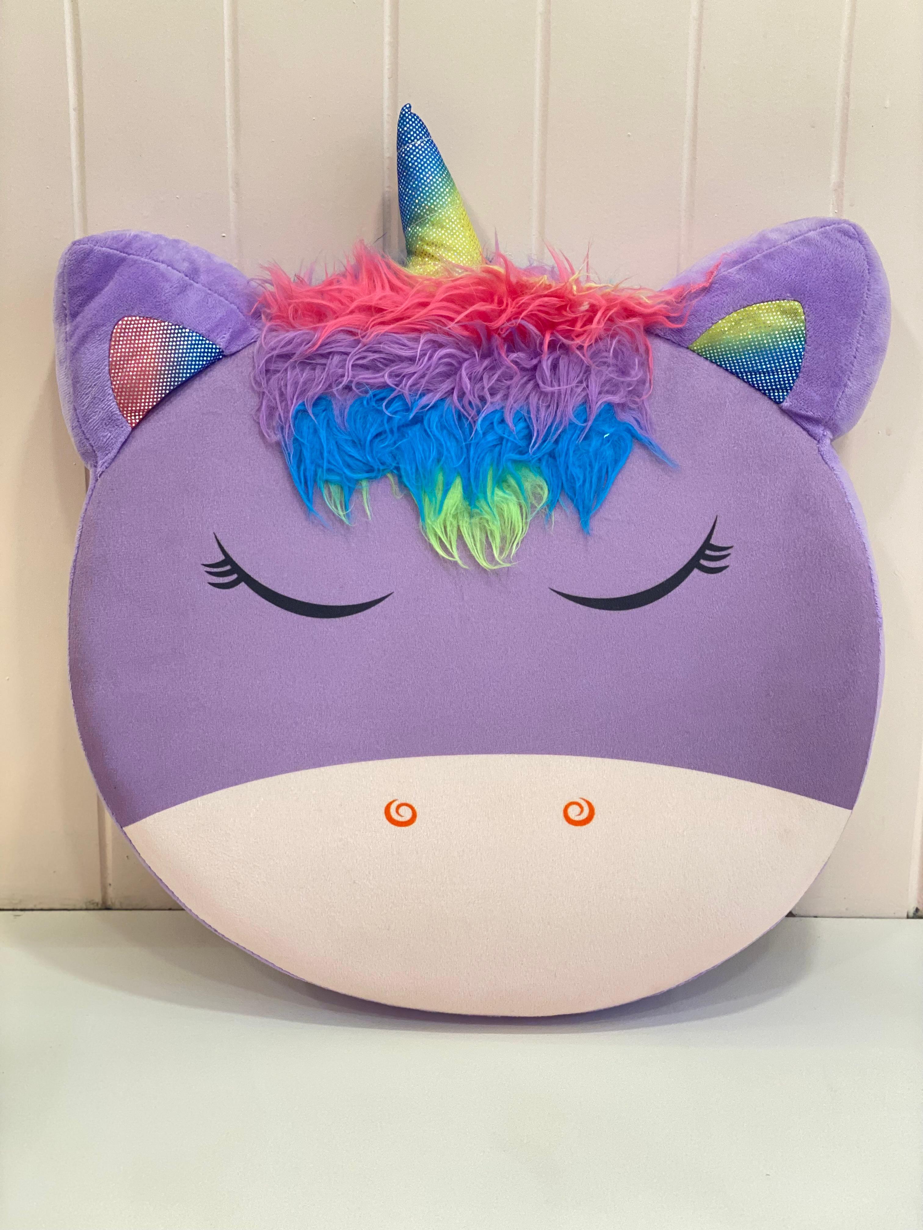 Cute Unicorn Plush Pillow Cushion – Soft Kawaii Decorative Pillow for Kids Room