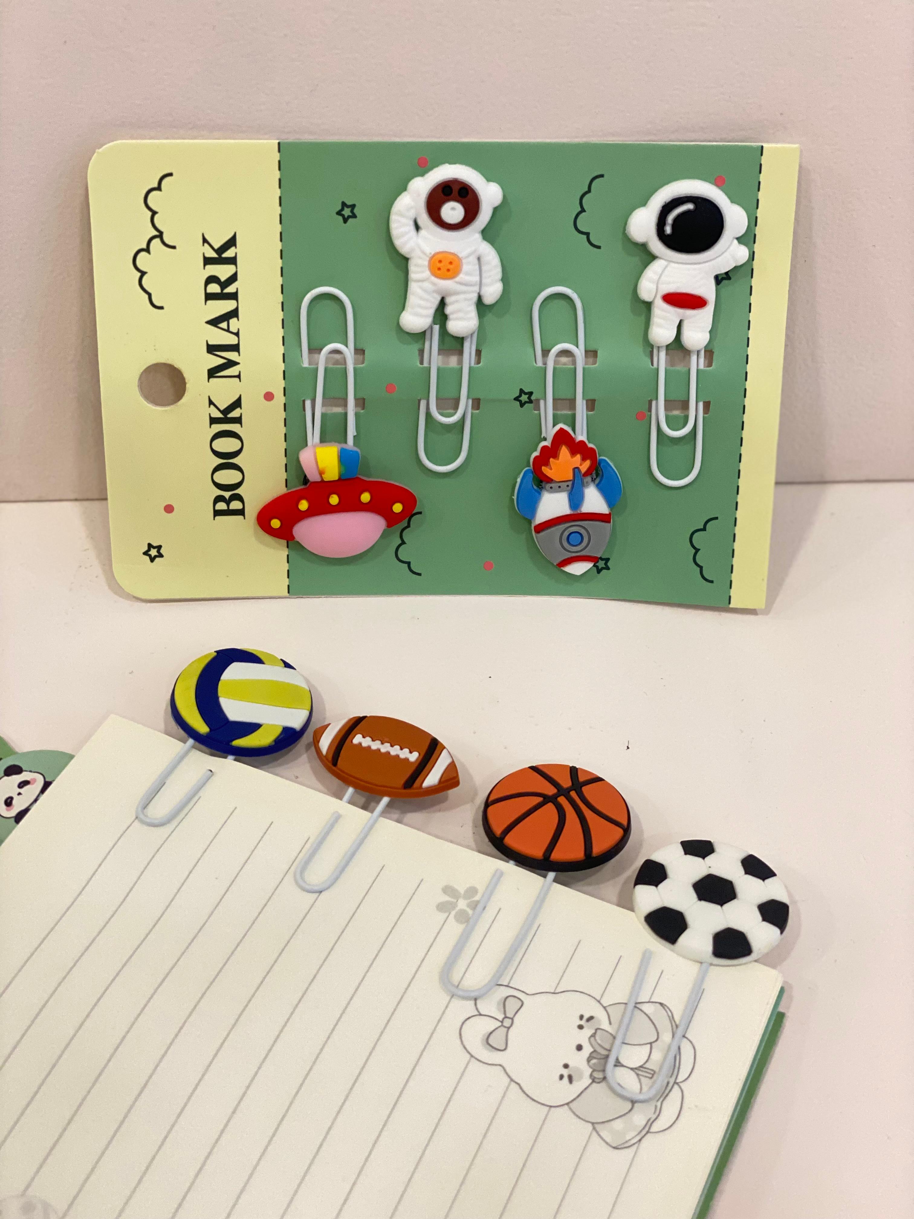 Cute Cartoon Paper Clip Bookmarks – Decorative Planner Clips for Students & Stationery Lovers
