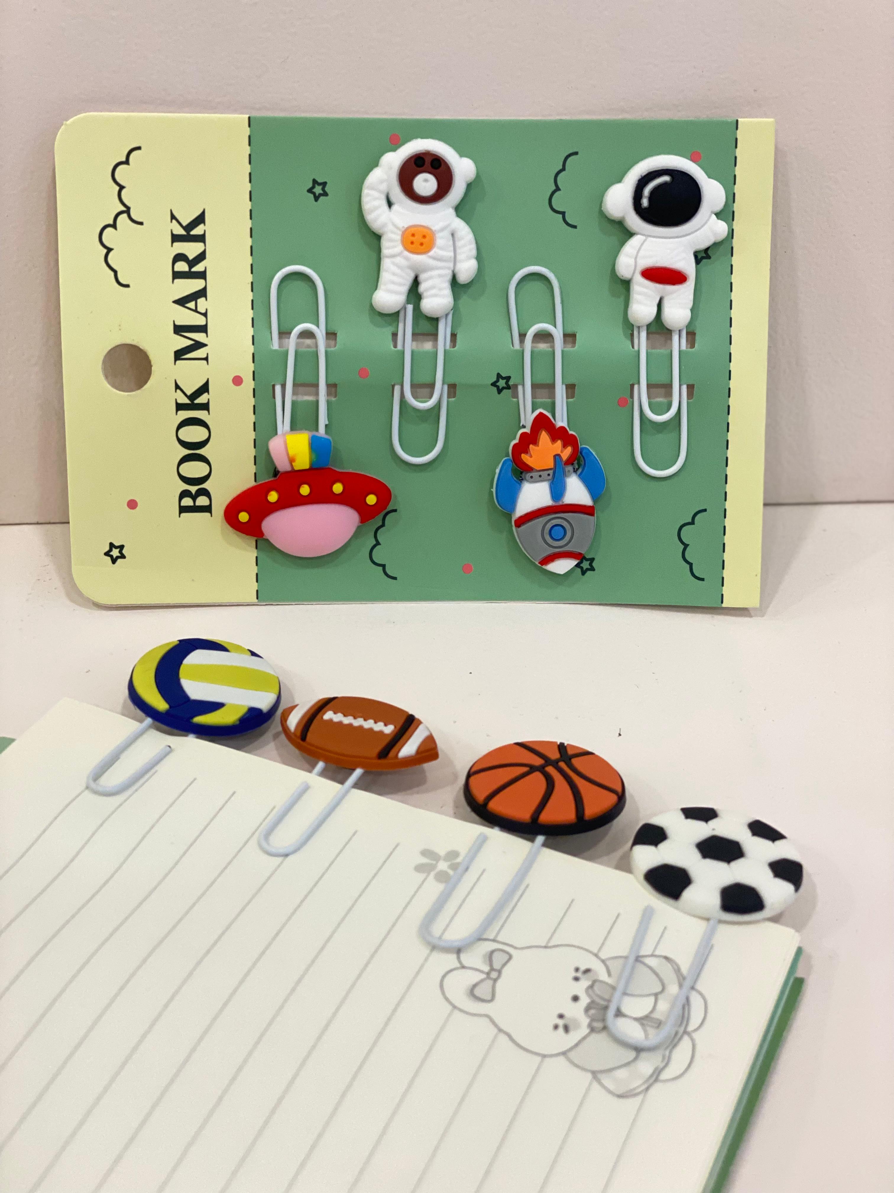 Cute Cartoon Paper Clip Bookmarks – Decorative Planner Clips for Students & Stationery Lovers