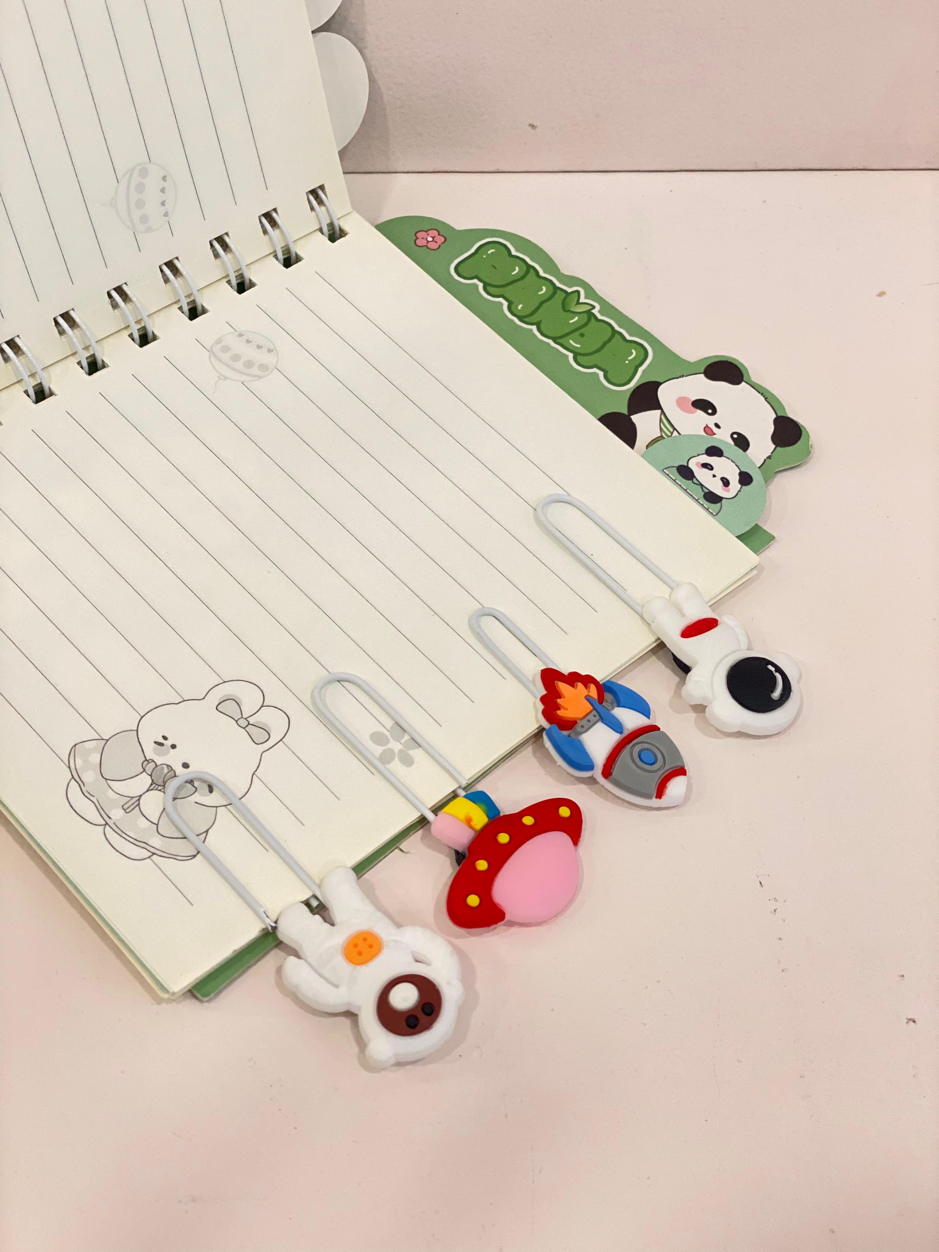 Cute Cartoon Paper Clip Bookmarks – Decorative Planner Clips for Students & Stationery Lovers
