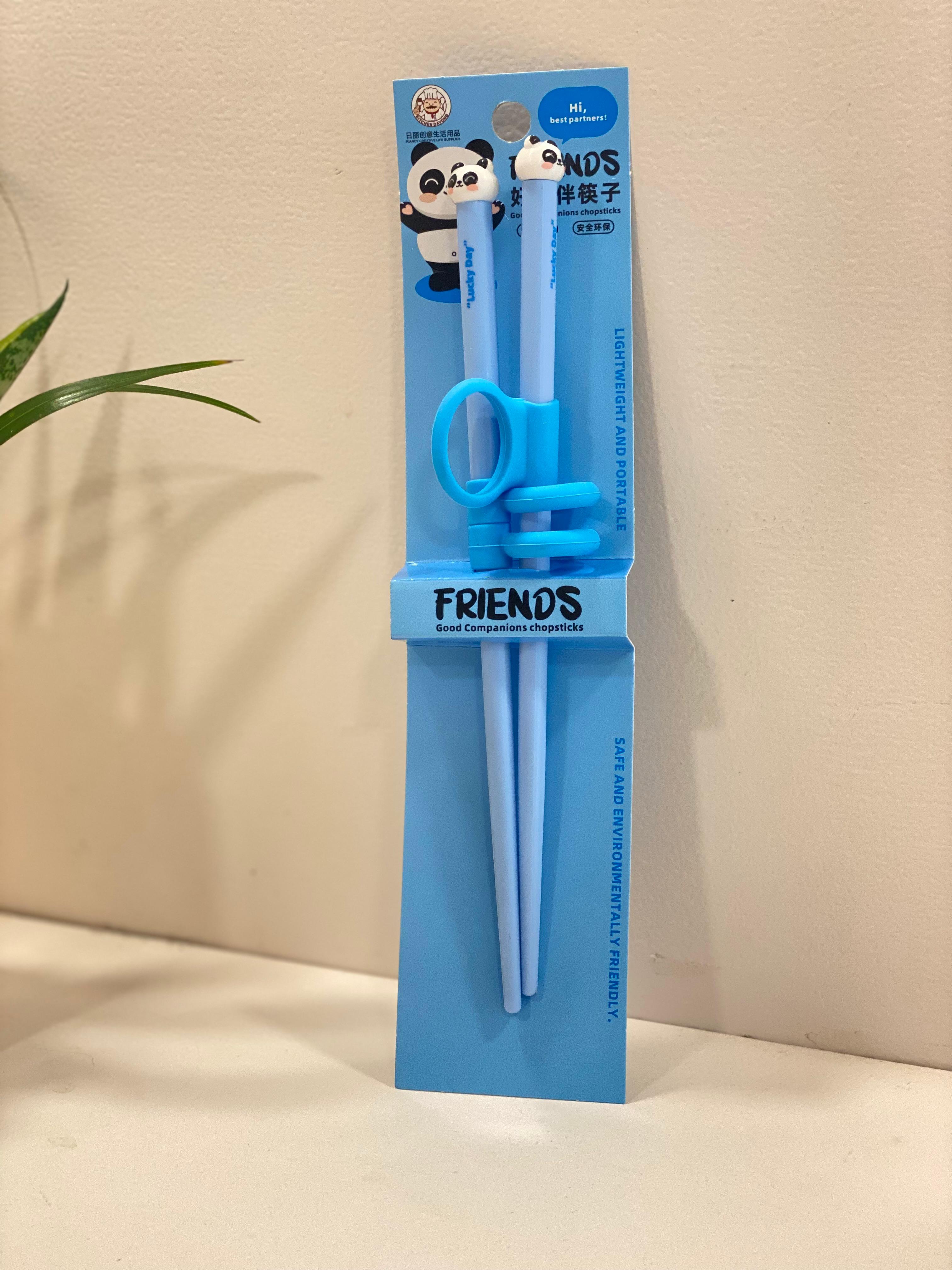 Cute Animal Training Chopsticks for Kids – Easy Learning Chopsticks with Finger Rings