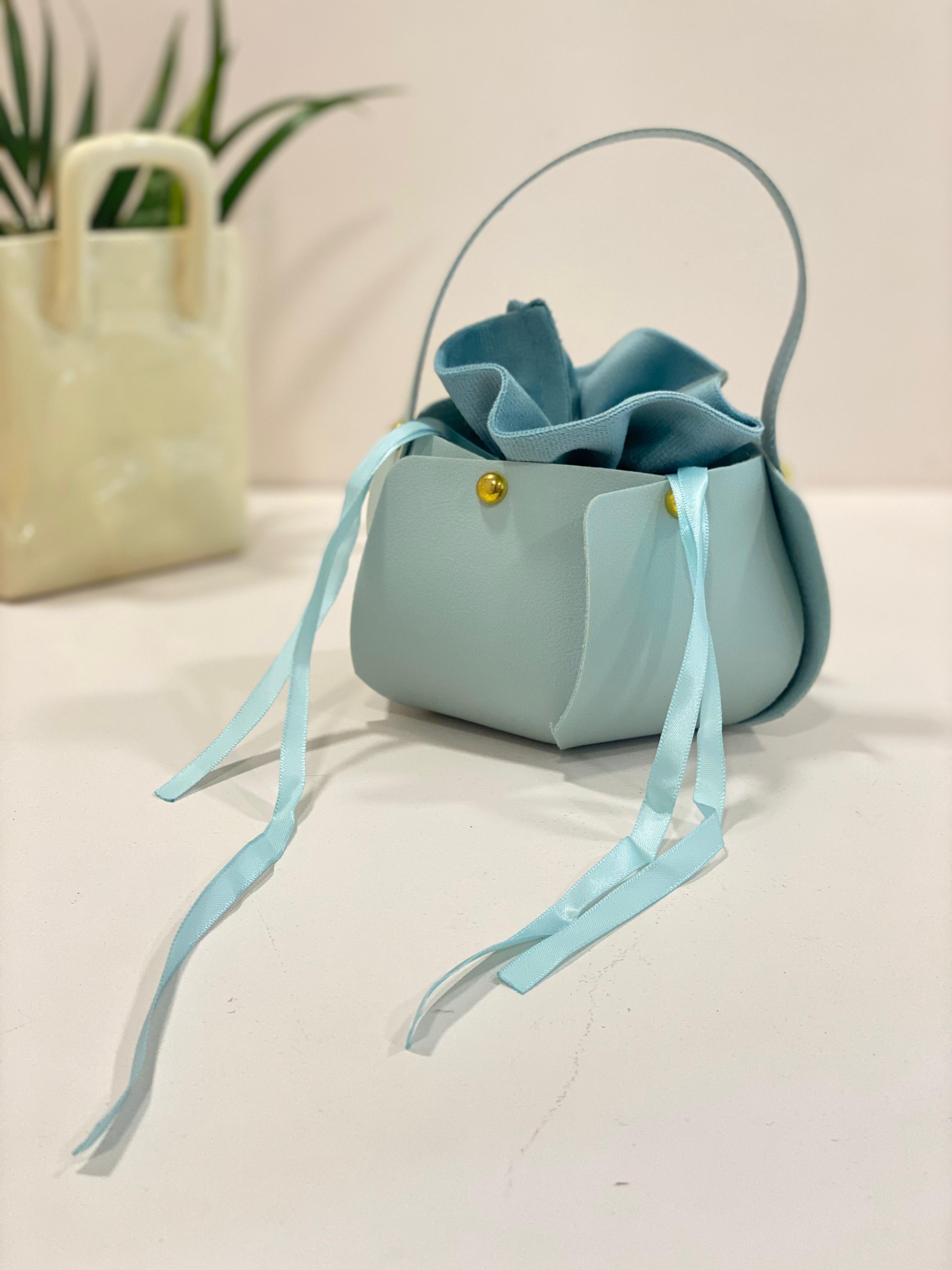 Mini Purse Gift Box with Ribbon Drawstring – Cute Handbag Candy Box for Wedding, Party & Return Gifts