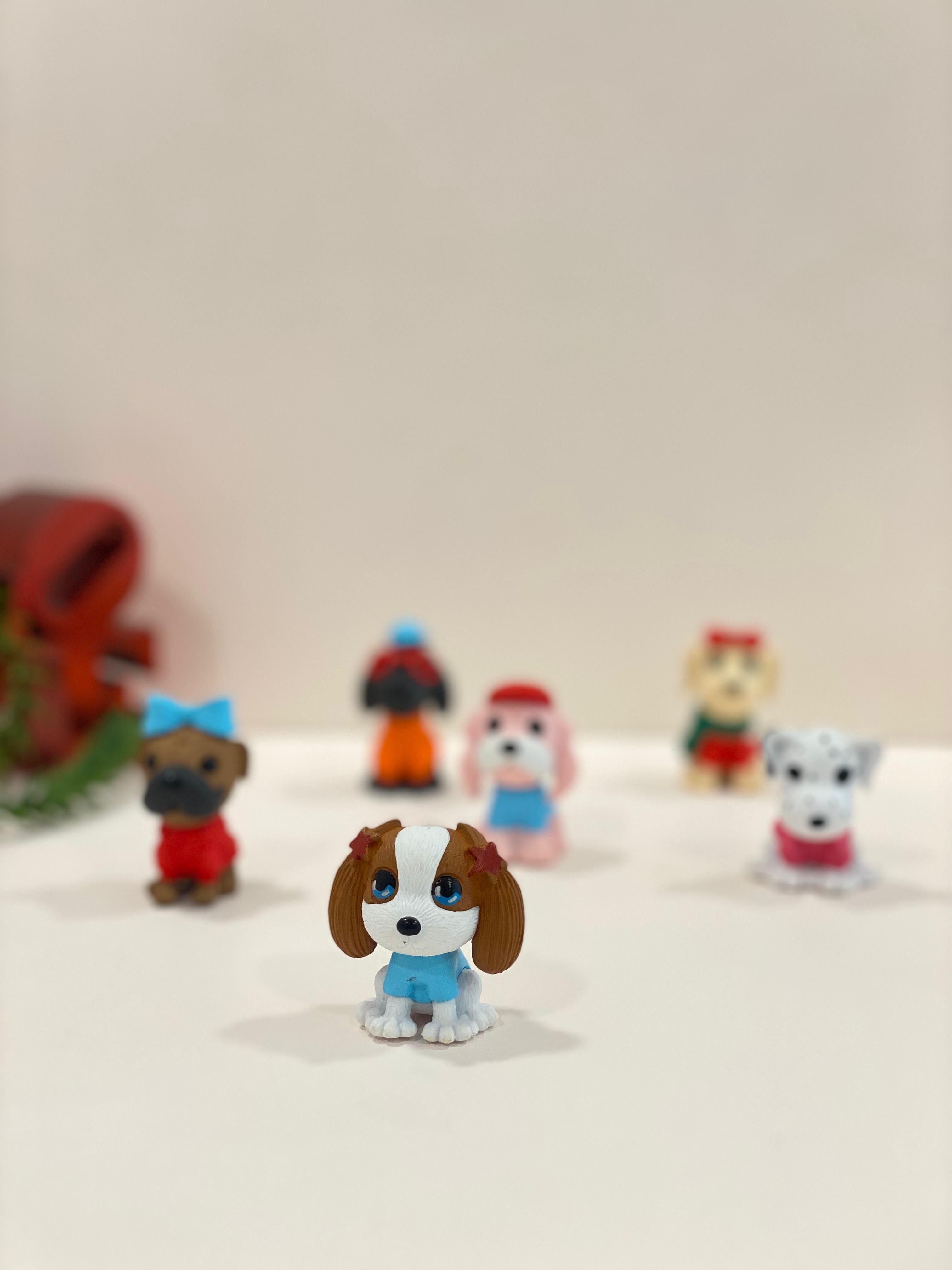 Cute Dog Fridge Magnets – Cartoon Puppy Refrigerator Magnets | Decorative Mini Animal Magnets for Kitchen & Desk