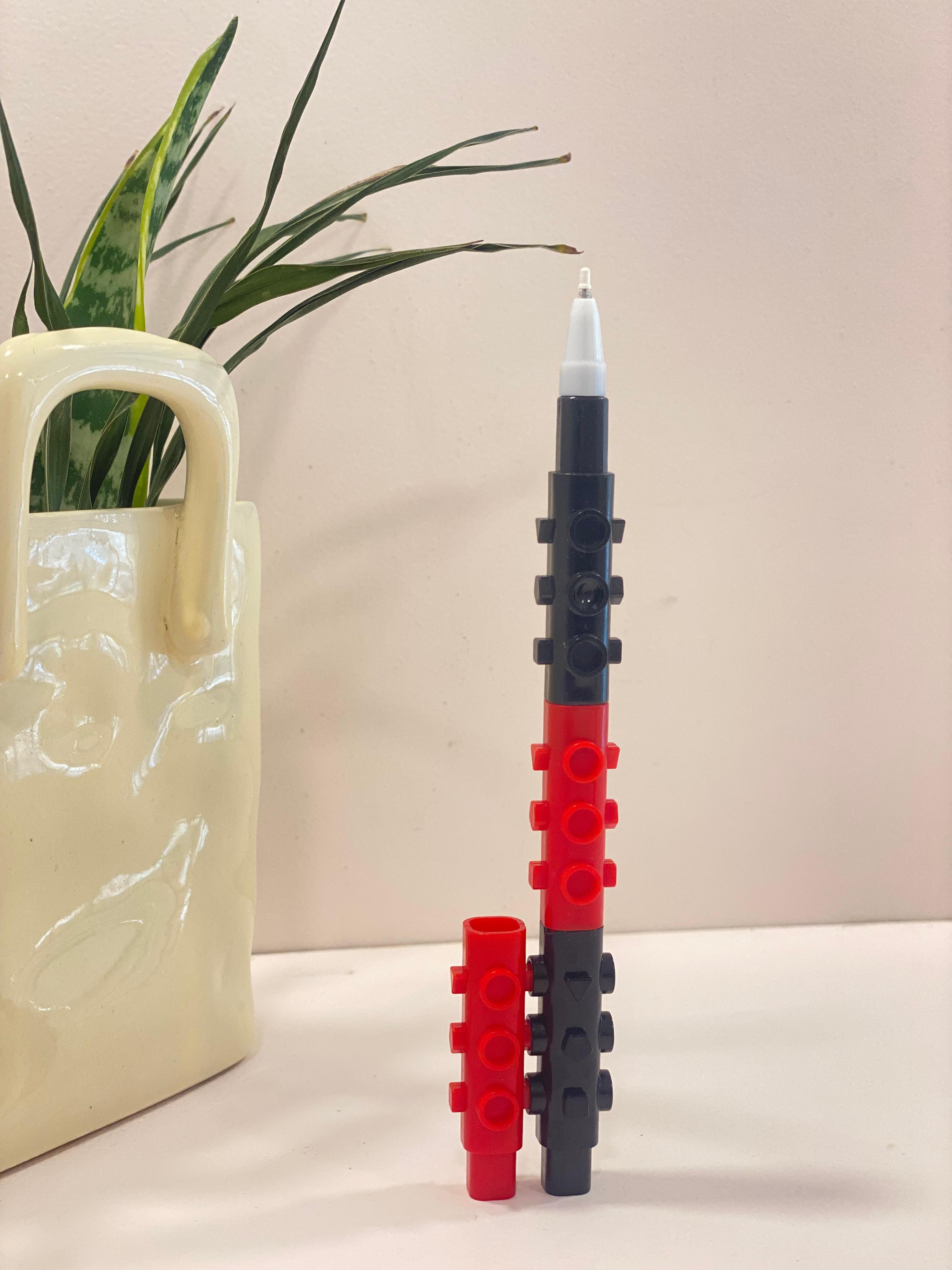 Creative Building Block Pen for Kids – Stackable DIY Brick Pen Toy | Fun School Stationery Gift