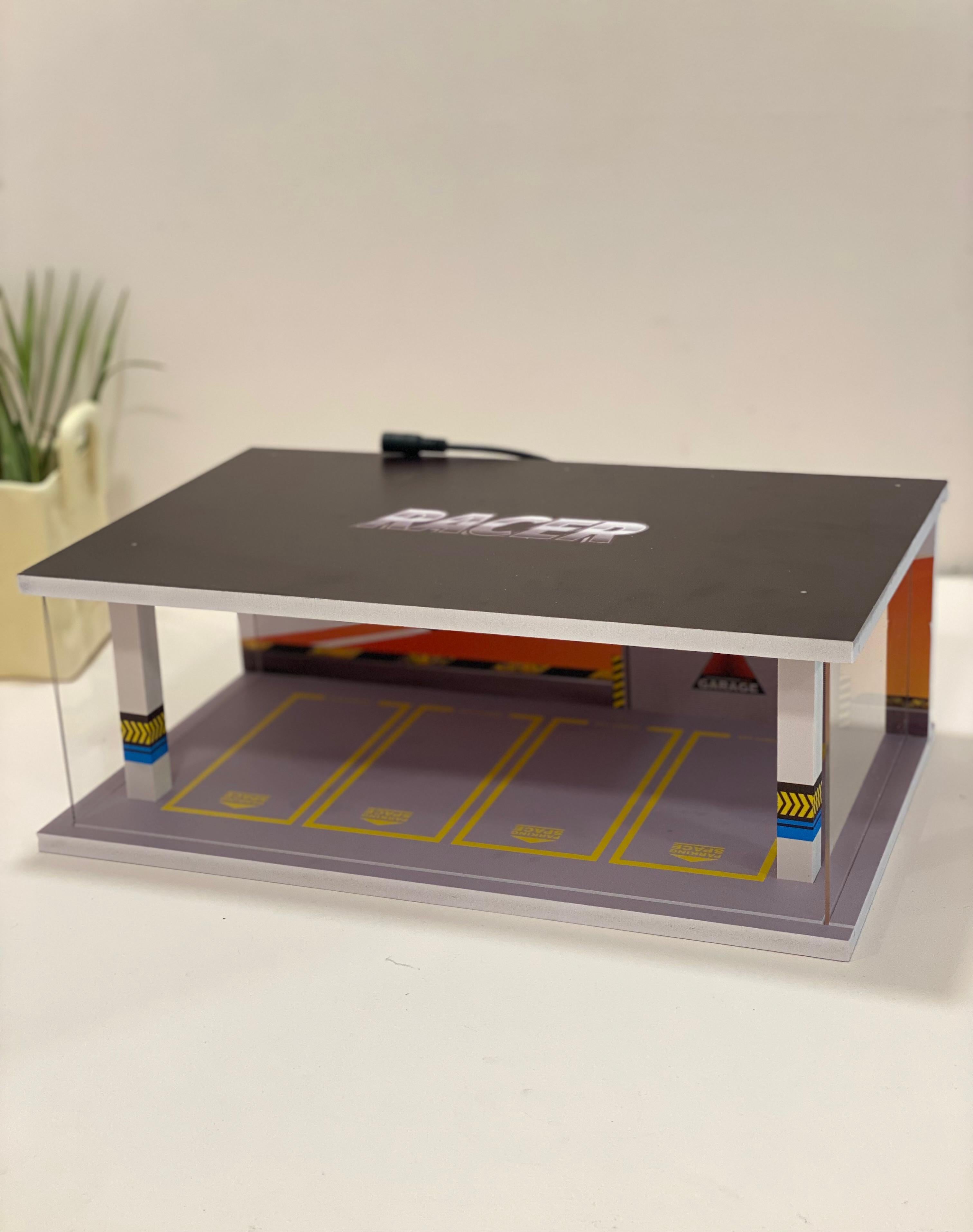 Minimalist Acrylic Scaled Parking Garage