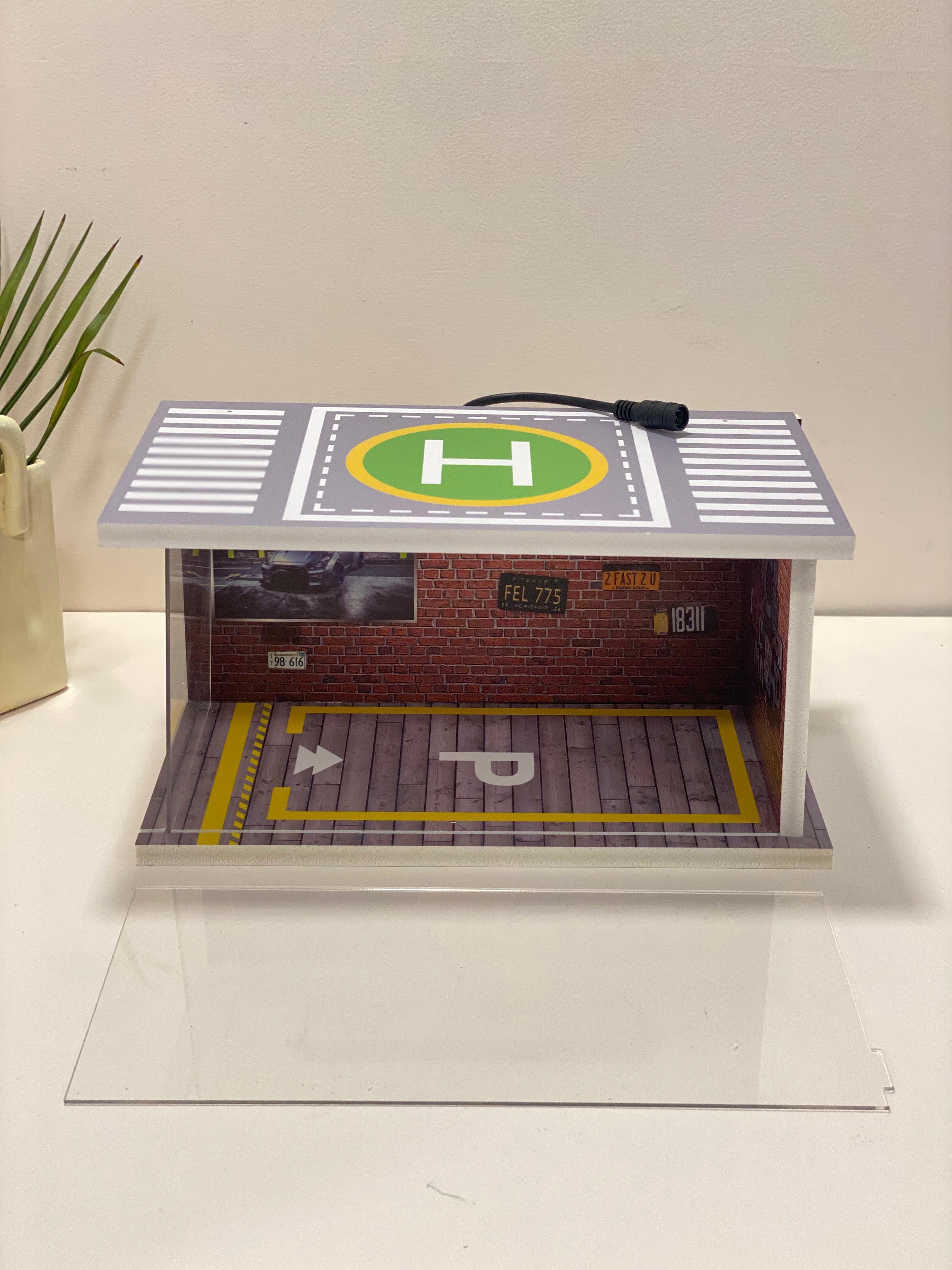 Minimalist Acrylic Scaled Parking Garage