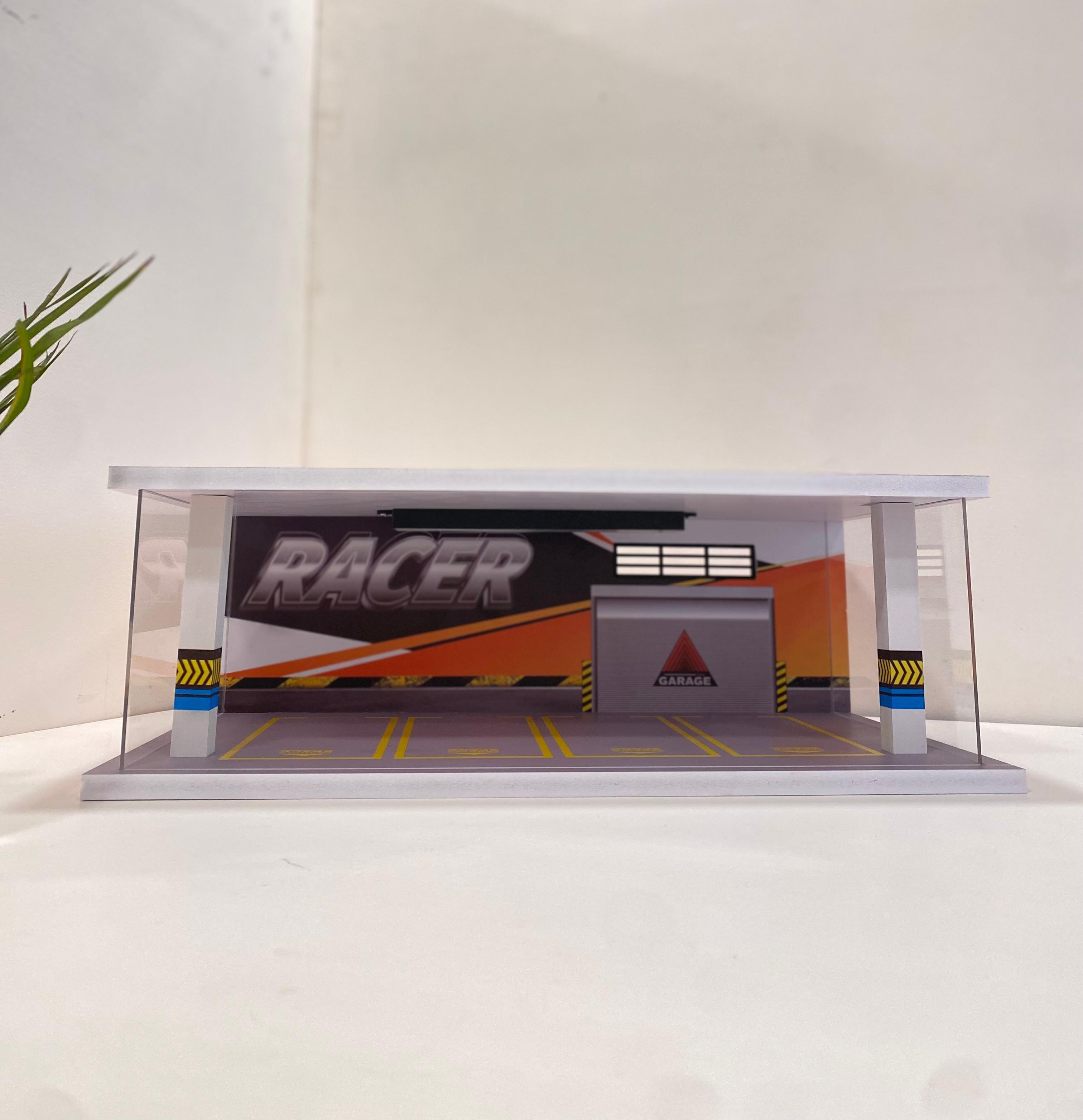 Minimalist Acrylic Scaled Parking Garage