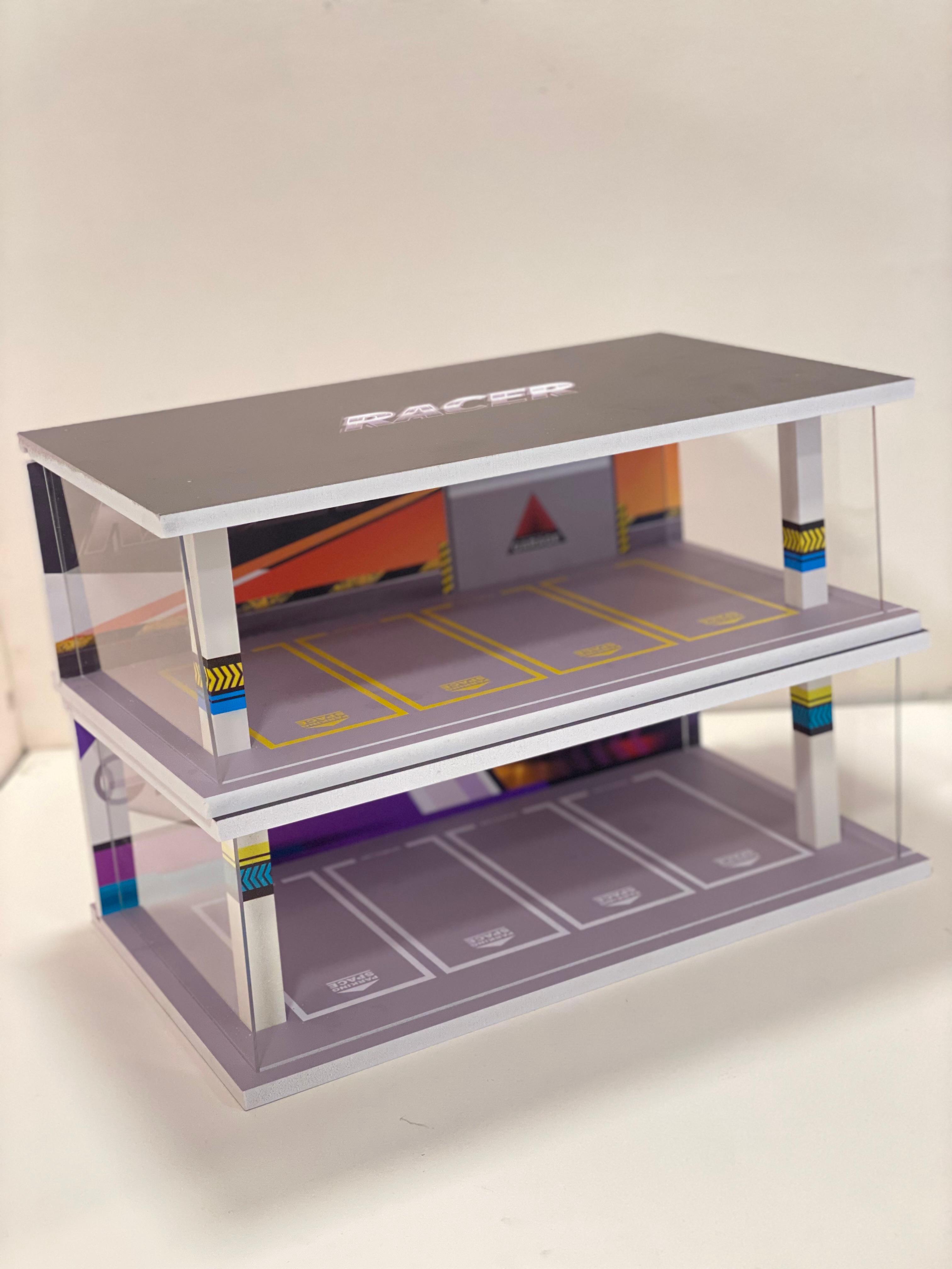 Minimalist Acrylic Scaled Parking Garage