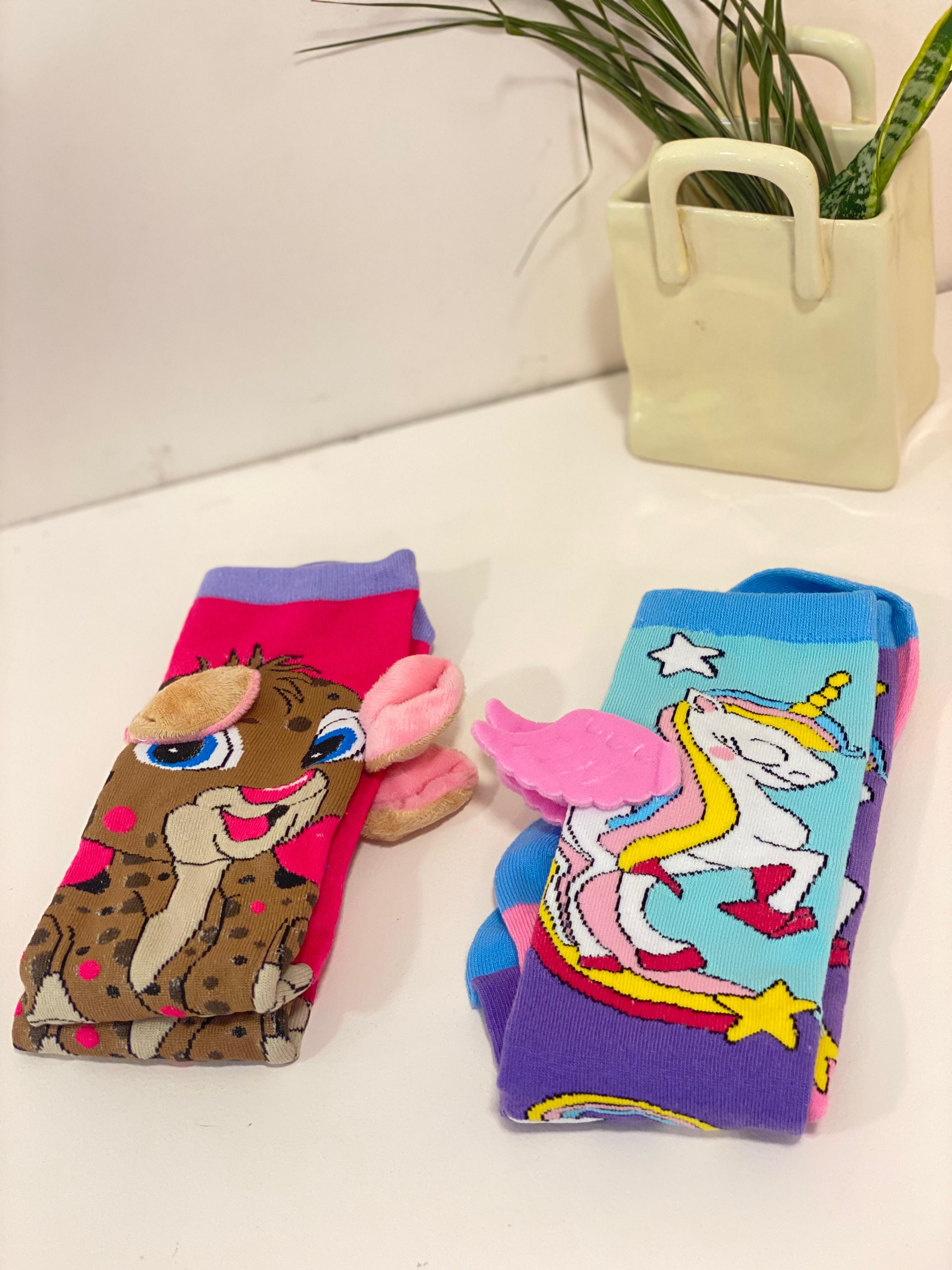 3D Dimensional Character Knee-High Socks