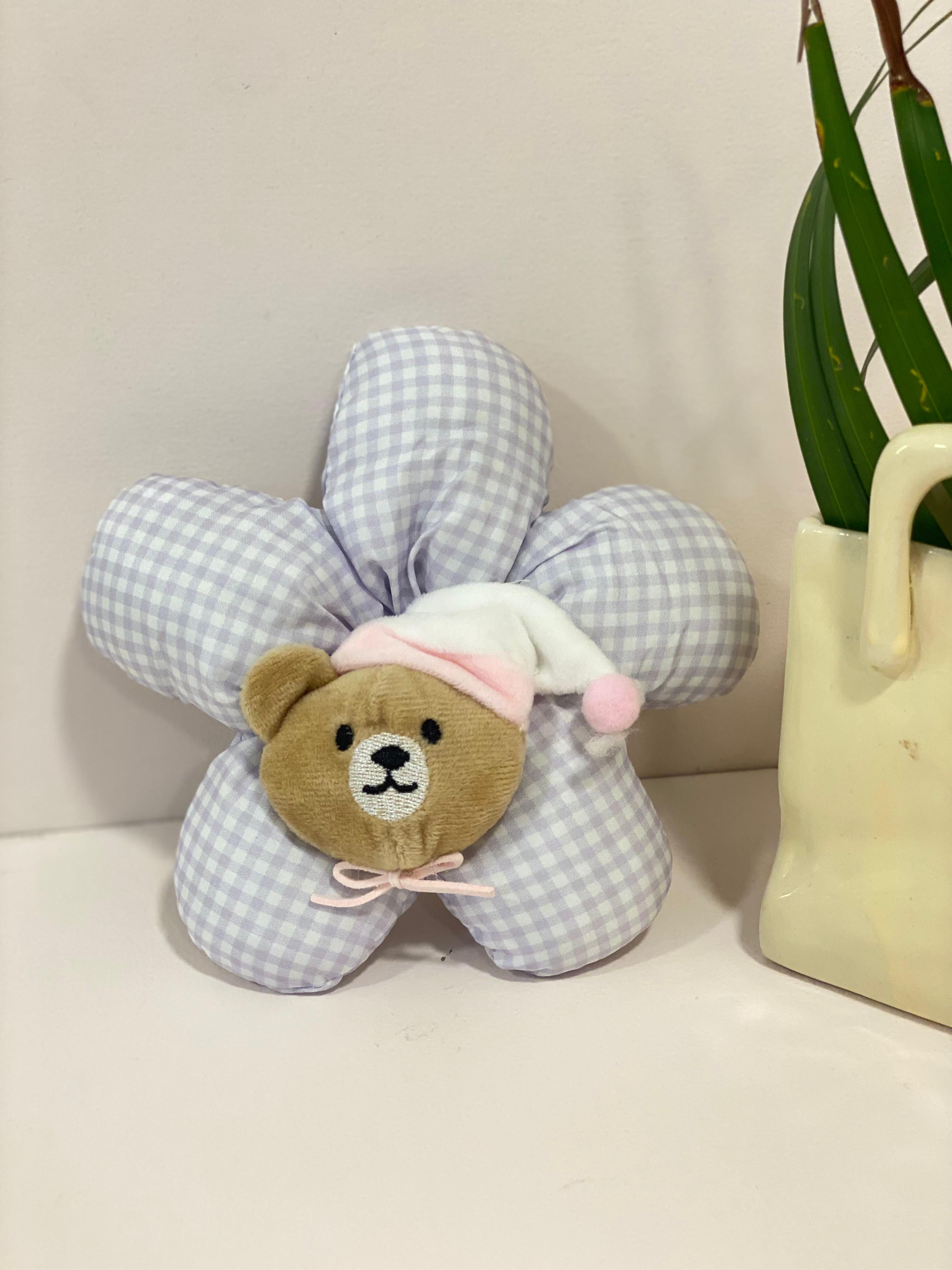 Oversized Stuffed Flower Character Scrunchie