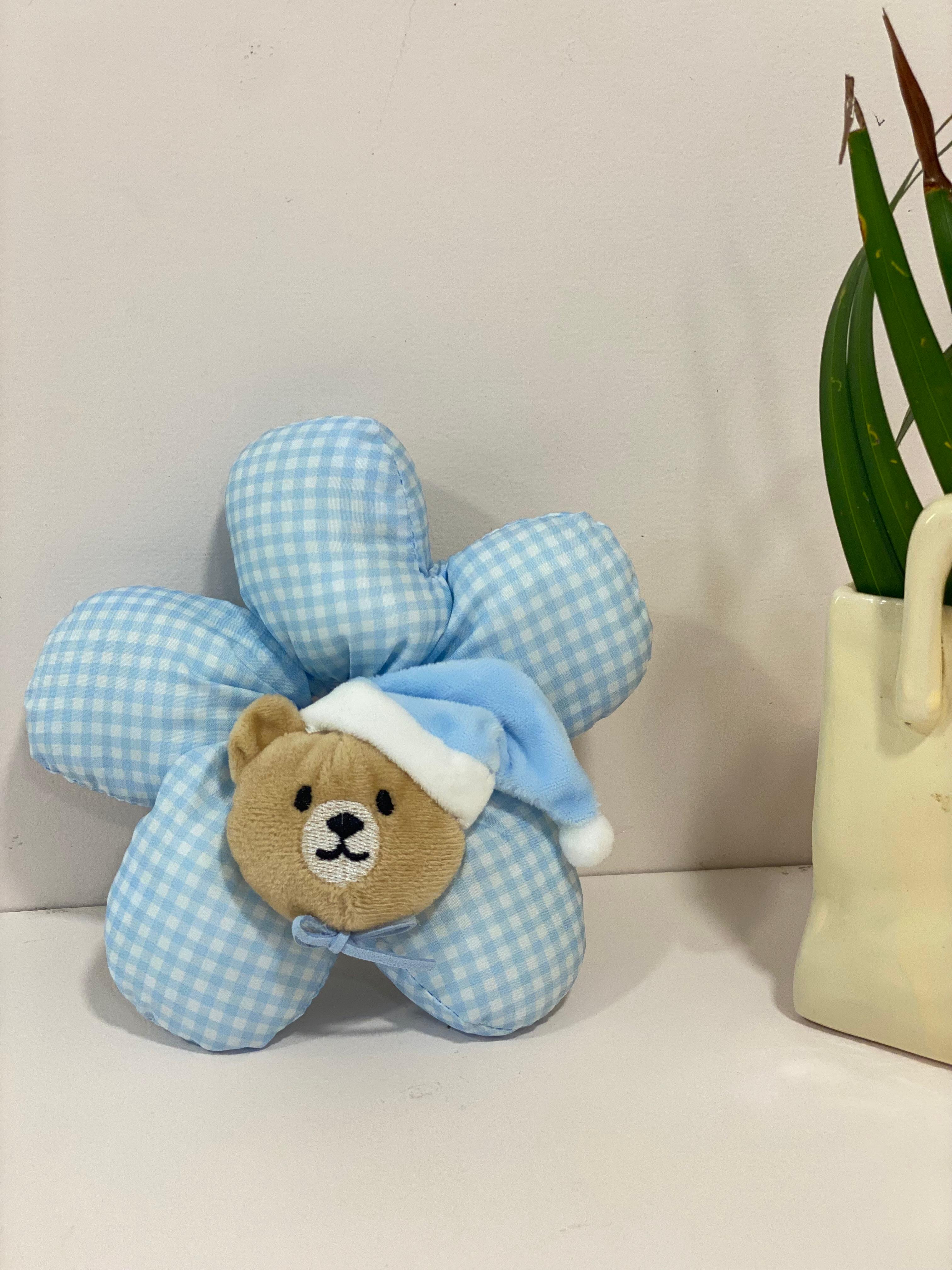 Oversized Stuffed Flower Character Scrunchie