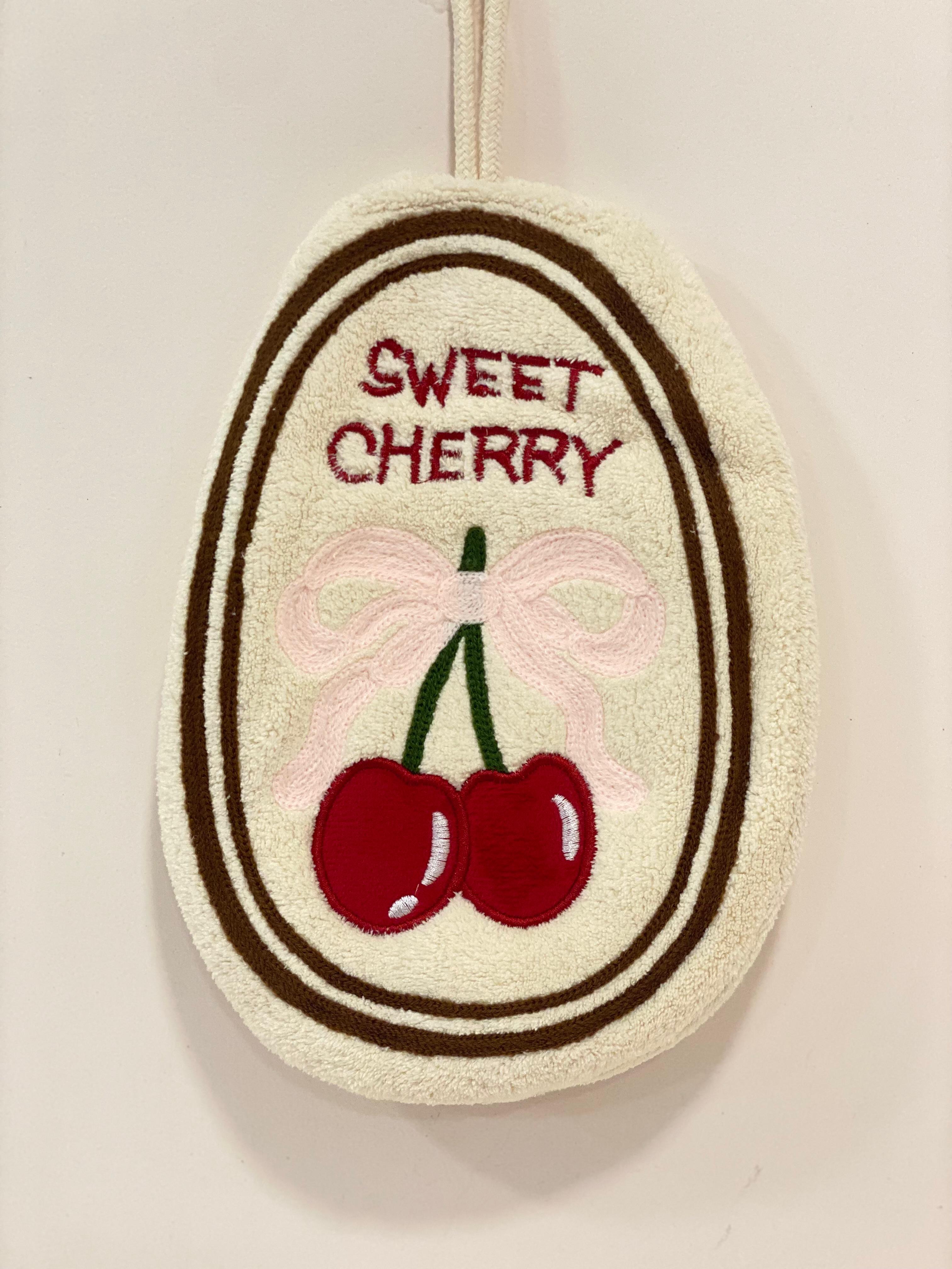 Quirky Food & Flora Tufted Hanging Hand Towels