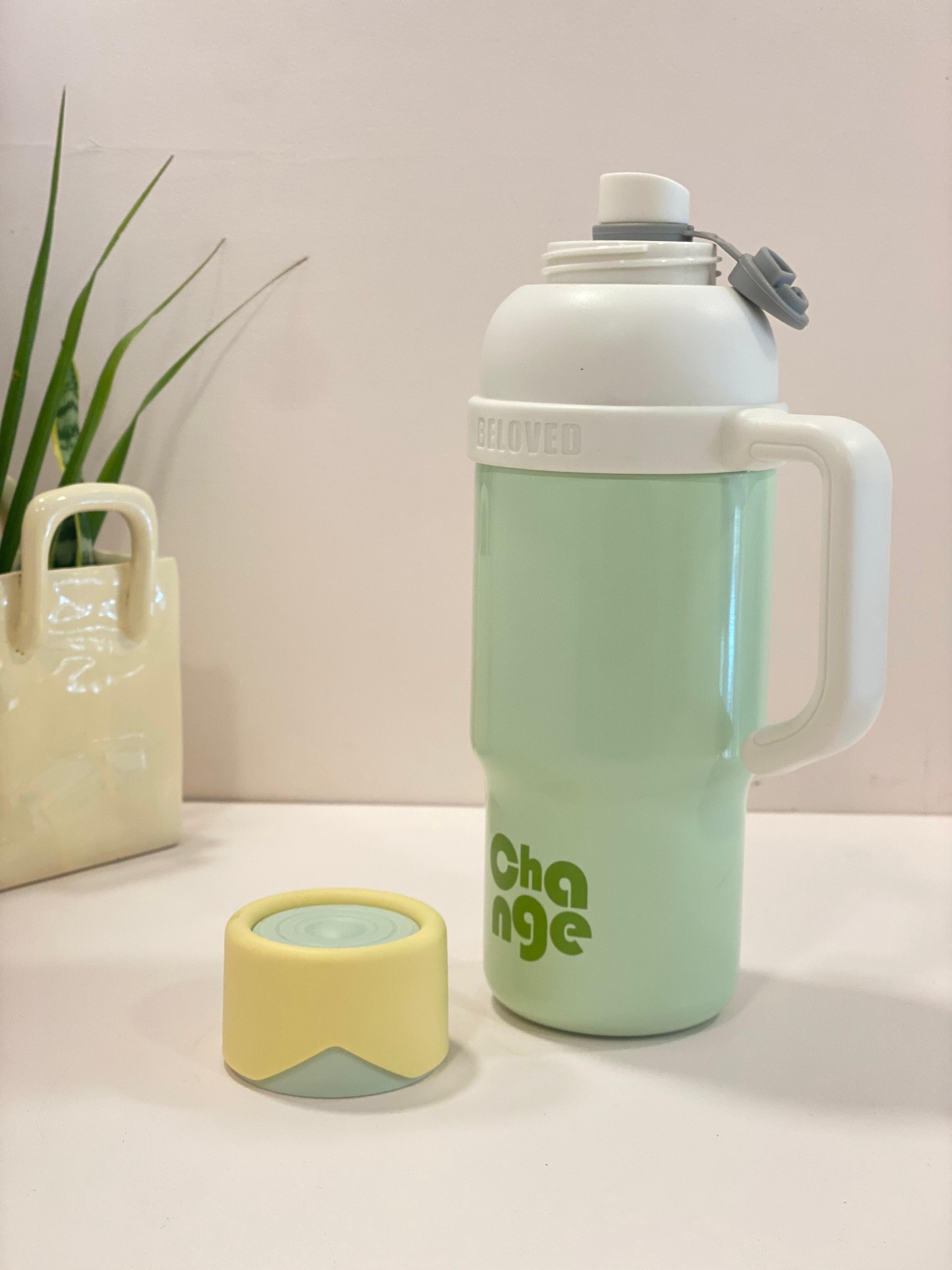 Pastel Thermal Travel Mug with Infuser &amp; Straw