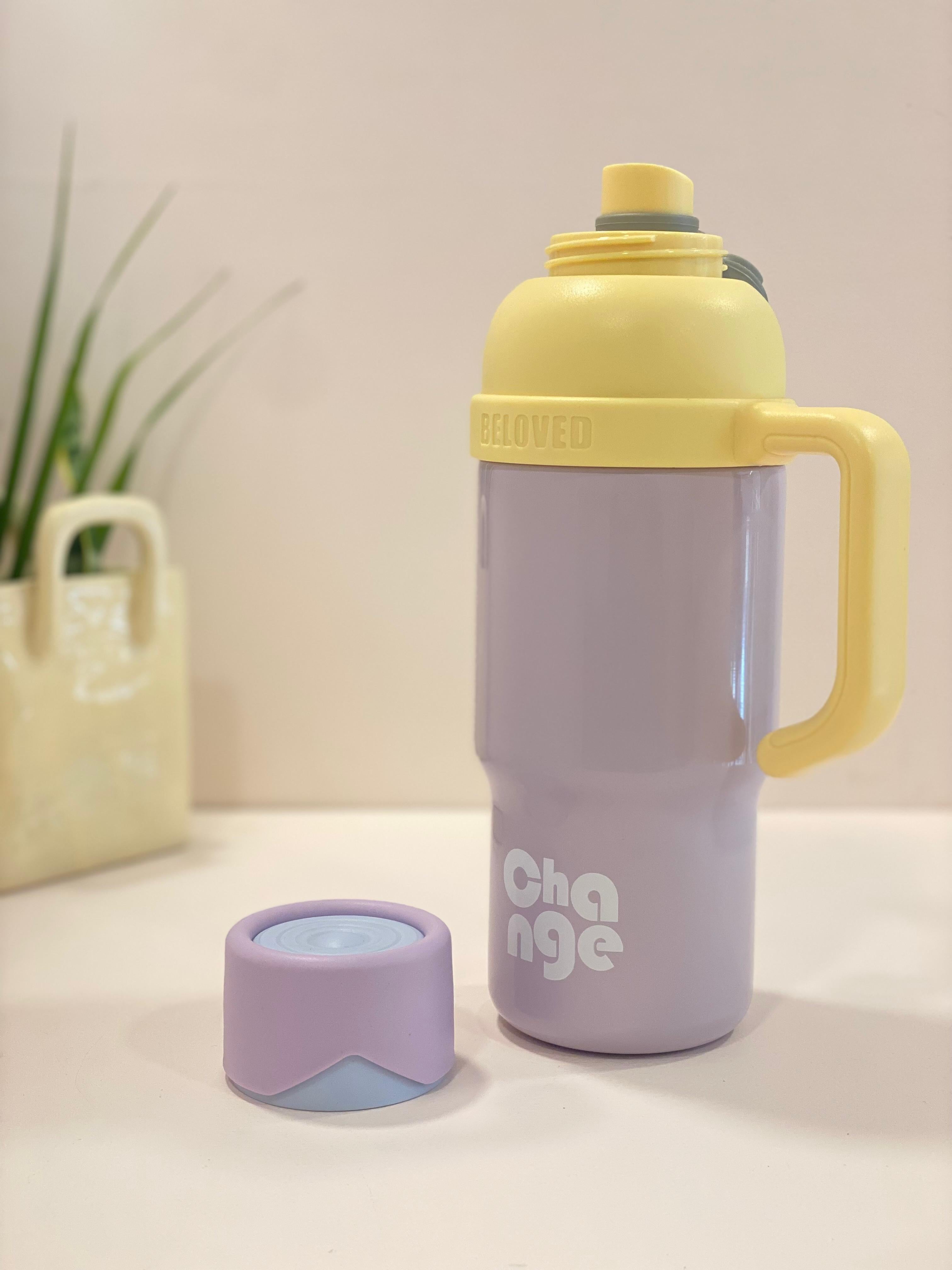 Pastel Thermal Travel Mug with Infuser &amp; Straw