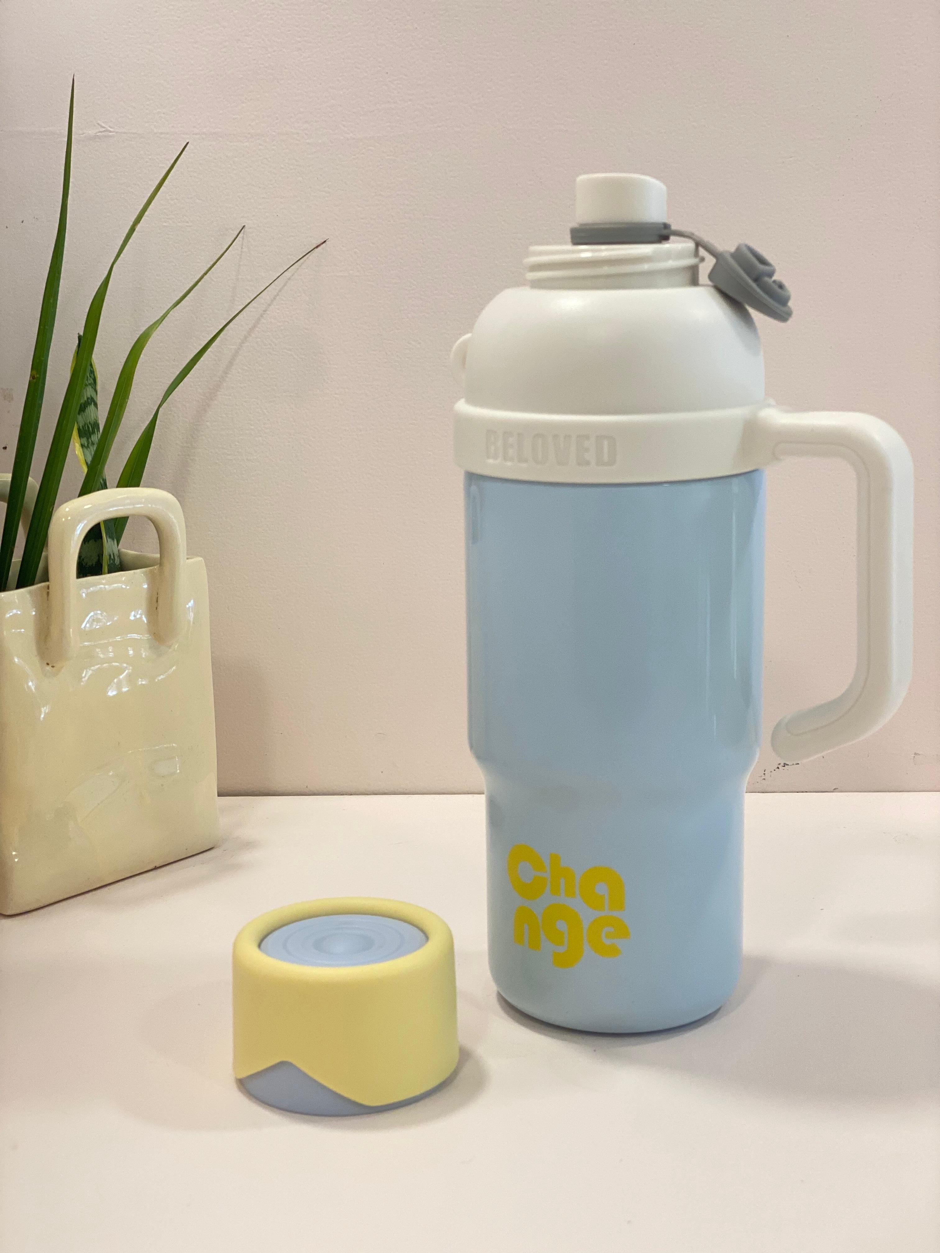 Pastel Thermal Travel Mug with Infuser &amp; Straw