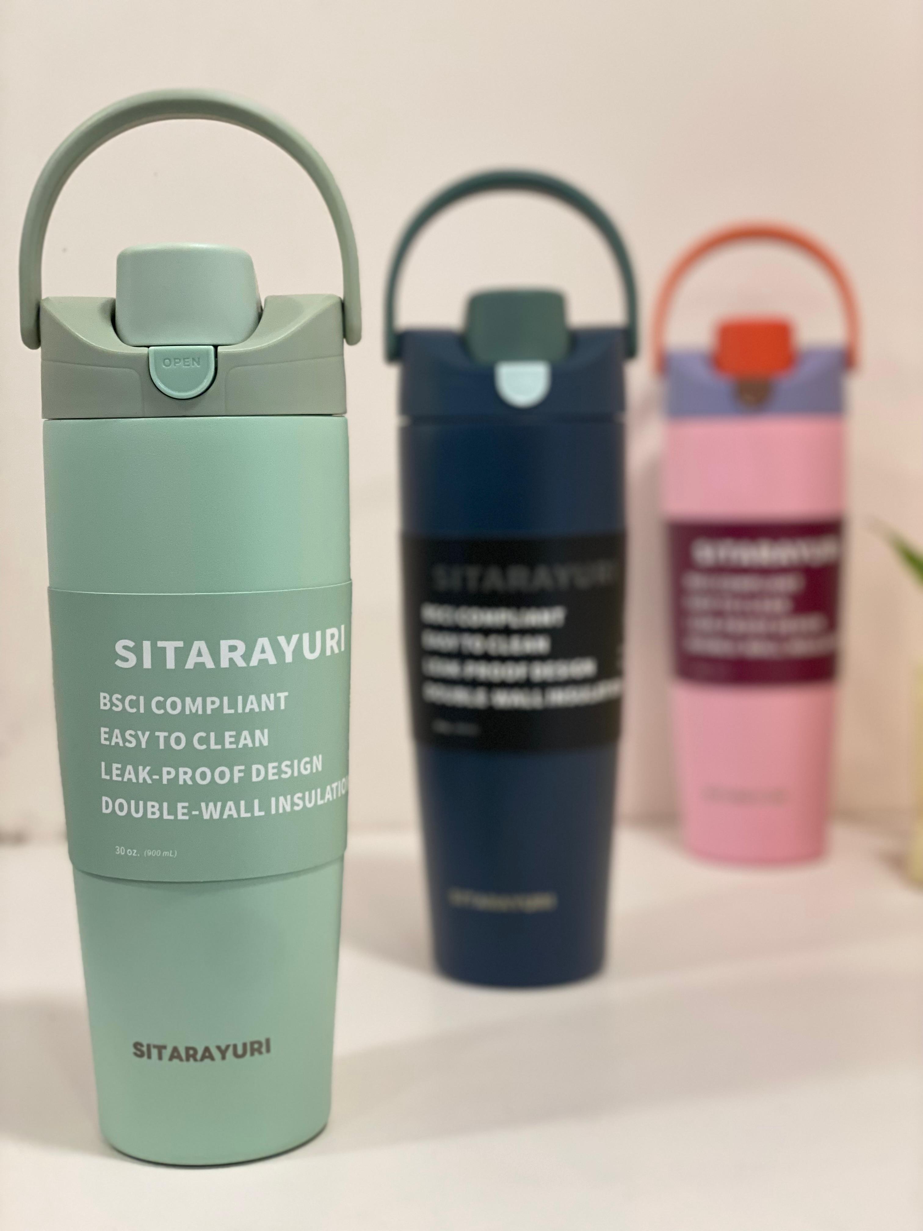 Sitarayuri Double-Wall Insulated Travel Tumbler