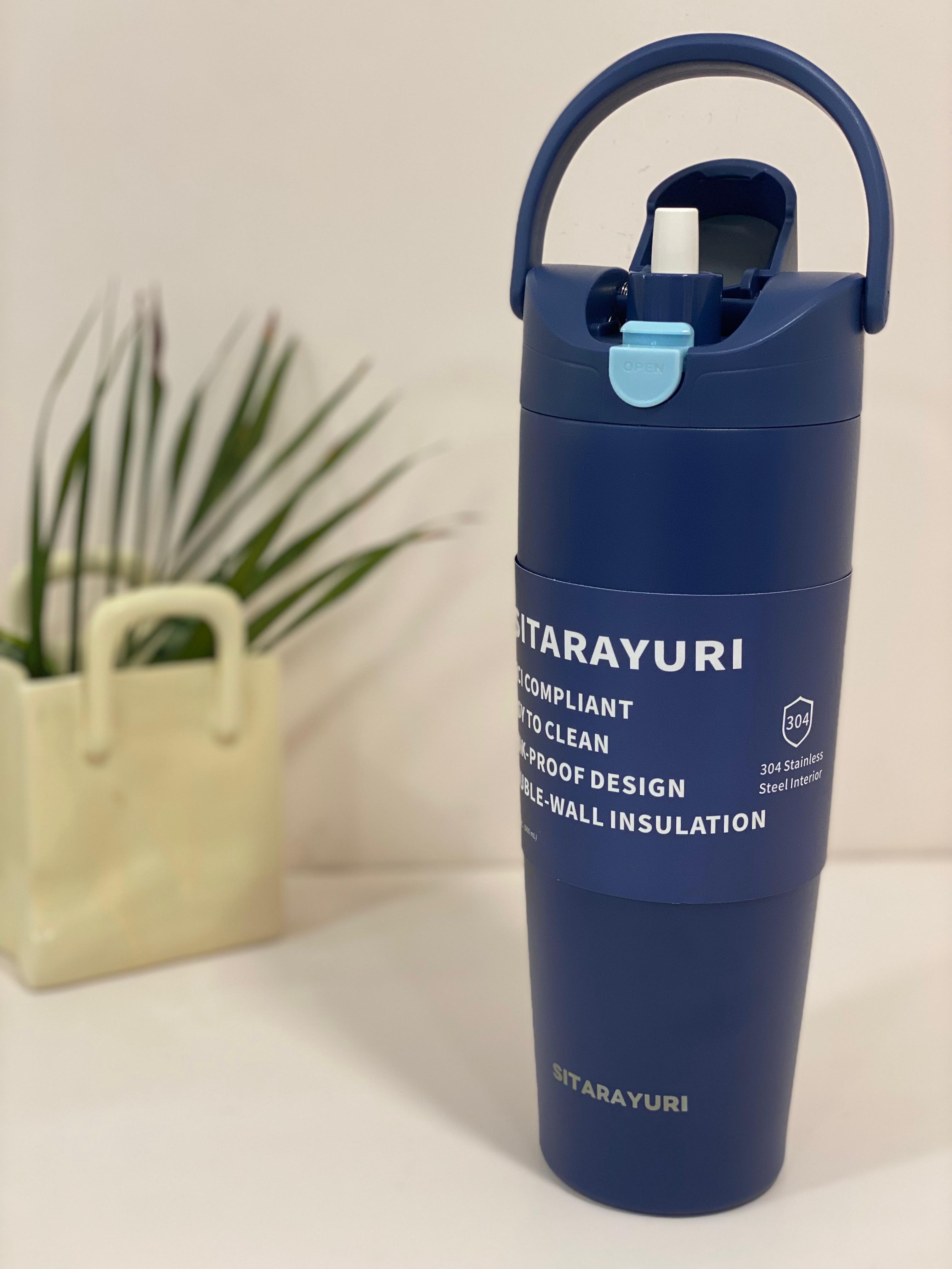Sitarayuri Double-Wall Insulated Travel Tumbler