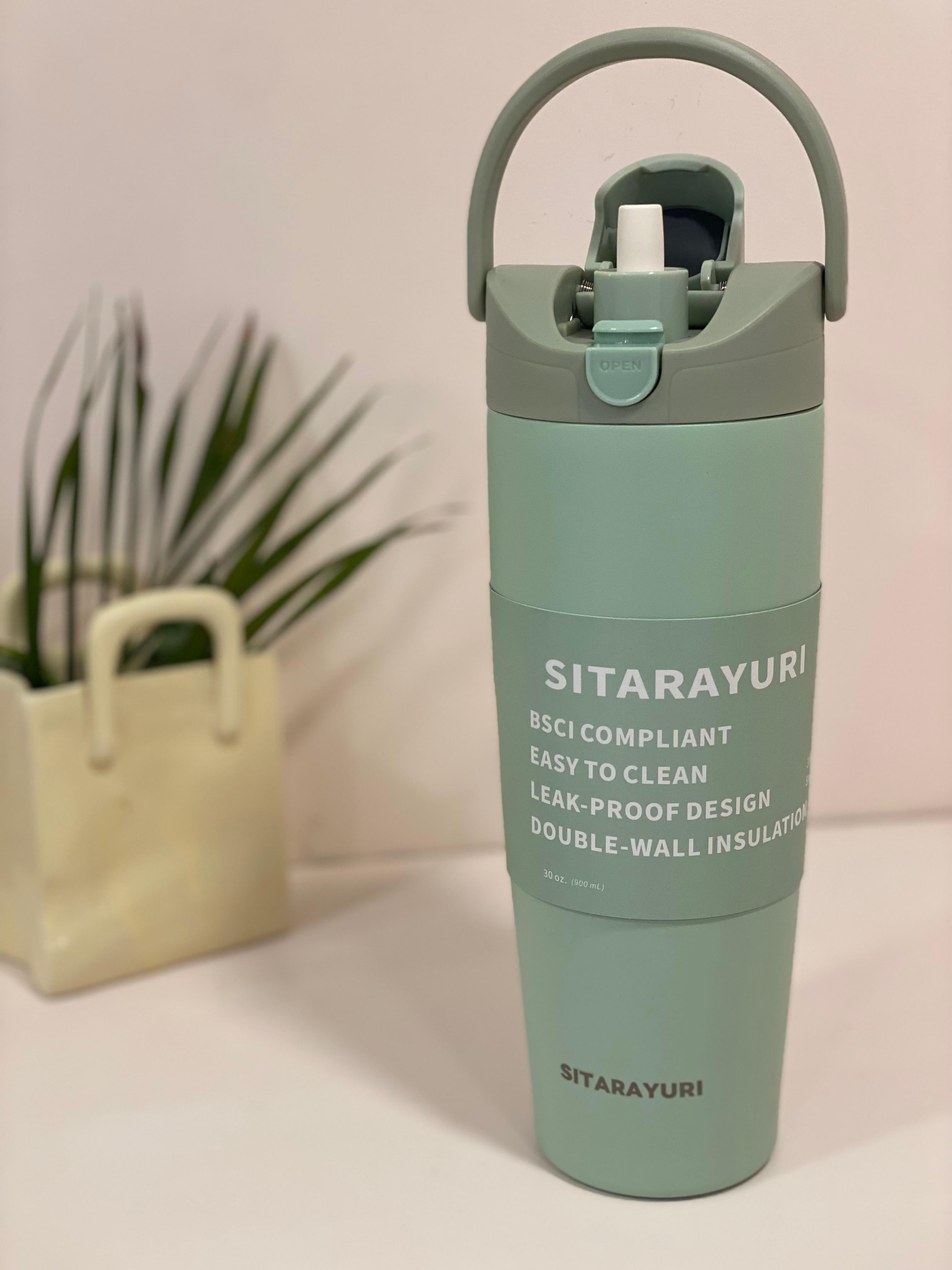 Sitarayuri Double-Wall Insulated Travel Tumbler