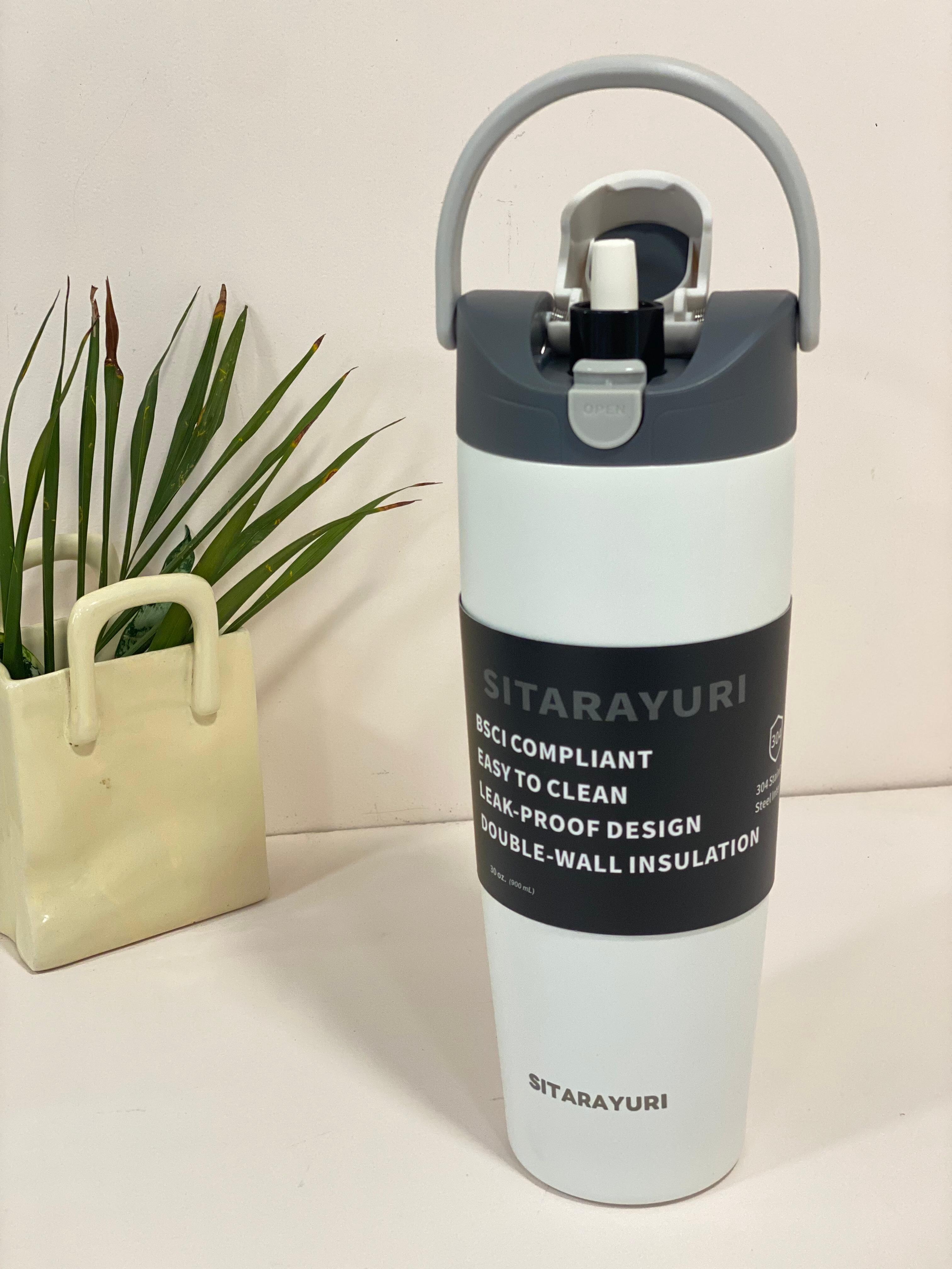 Sitarayuri Double-Wall Insulated Travel Tumbler