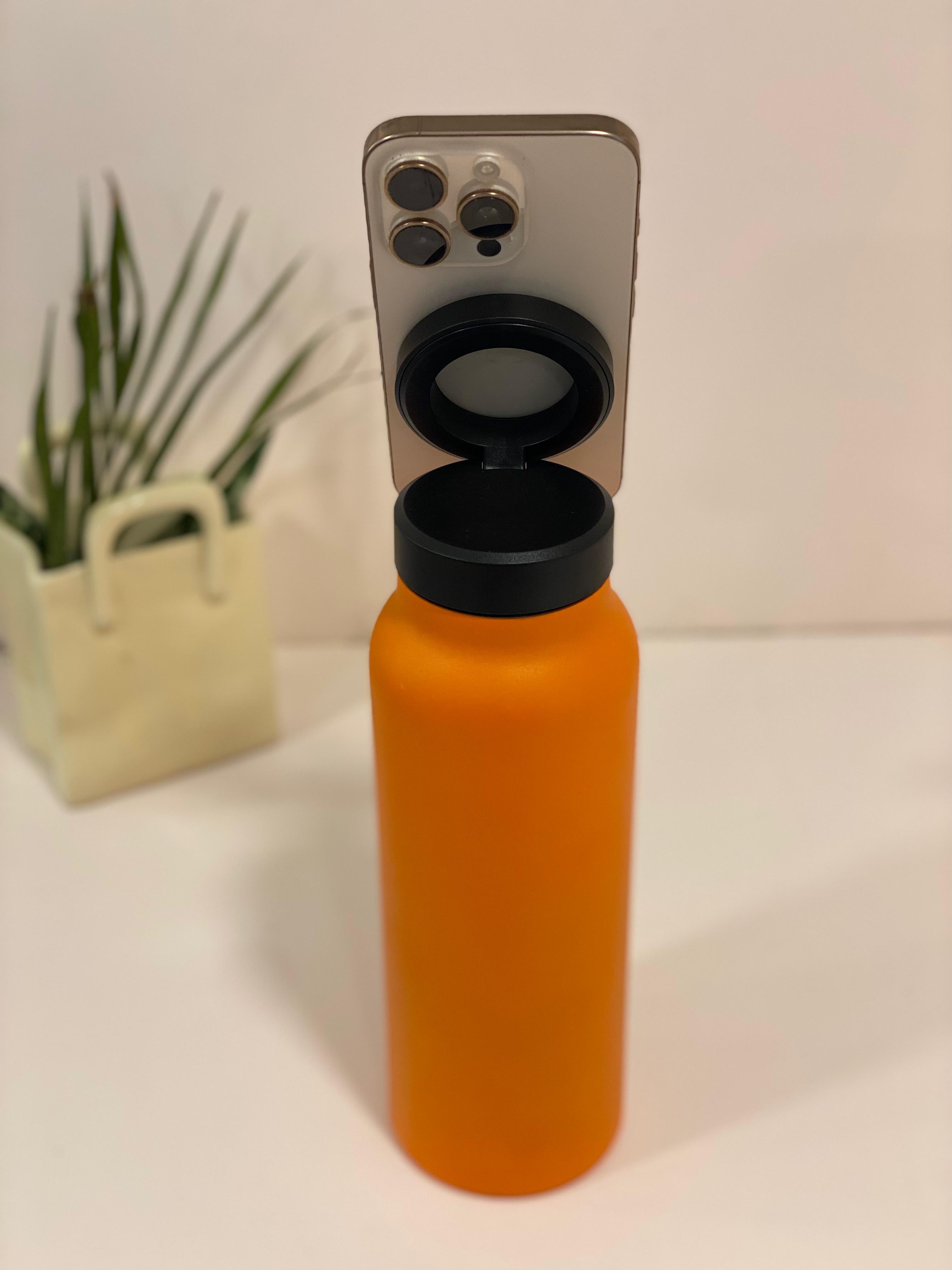 MagSafe-Compatible Magnetic Phone Mount Water Bottle