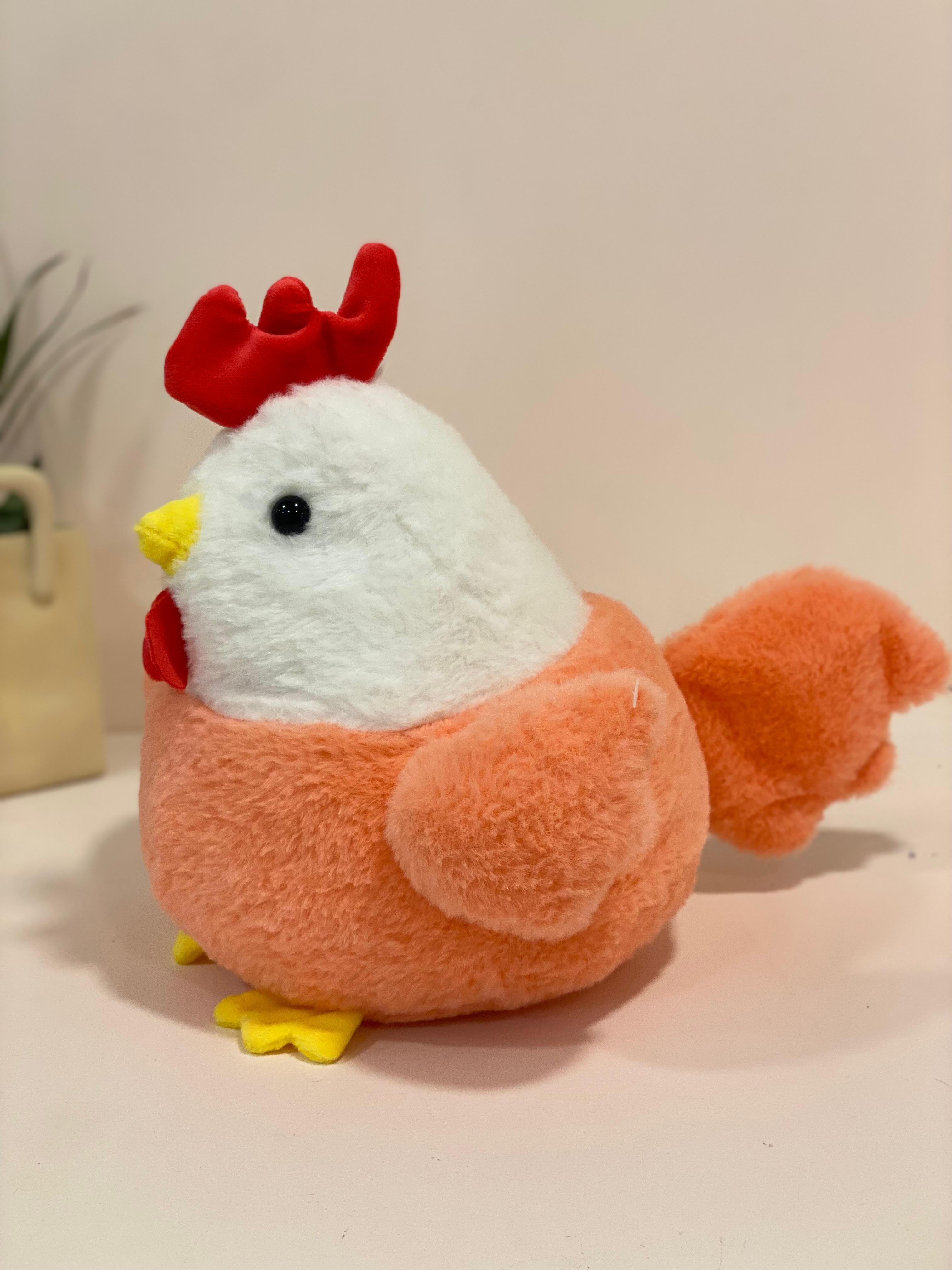 Plump Pastel Farmhouse Chicken Plush Toy