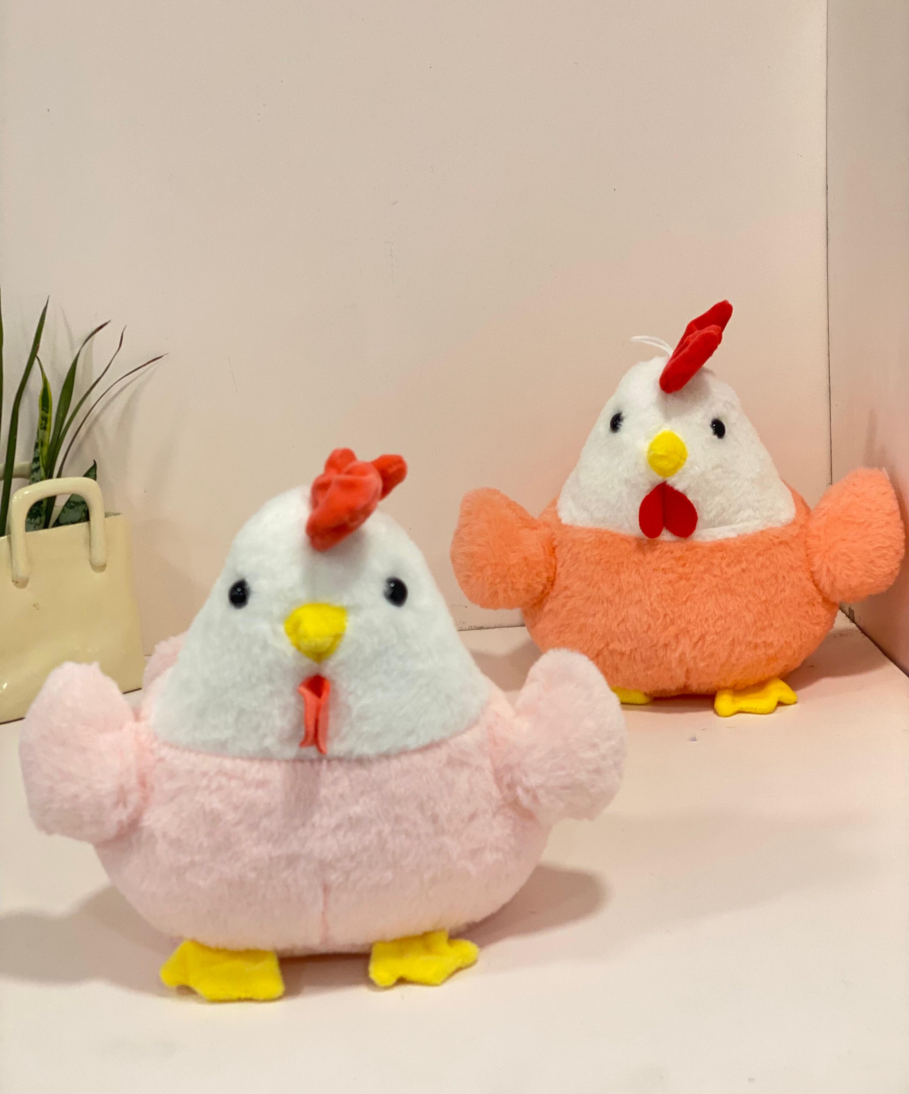Plump Pastel Farmhouse Chicken Plush Toy