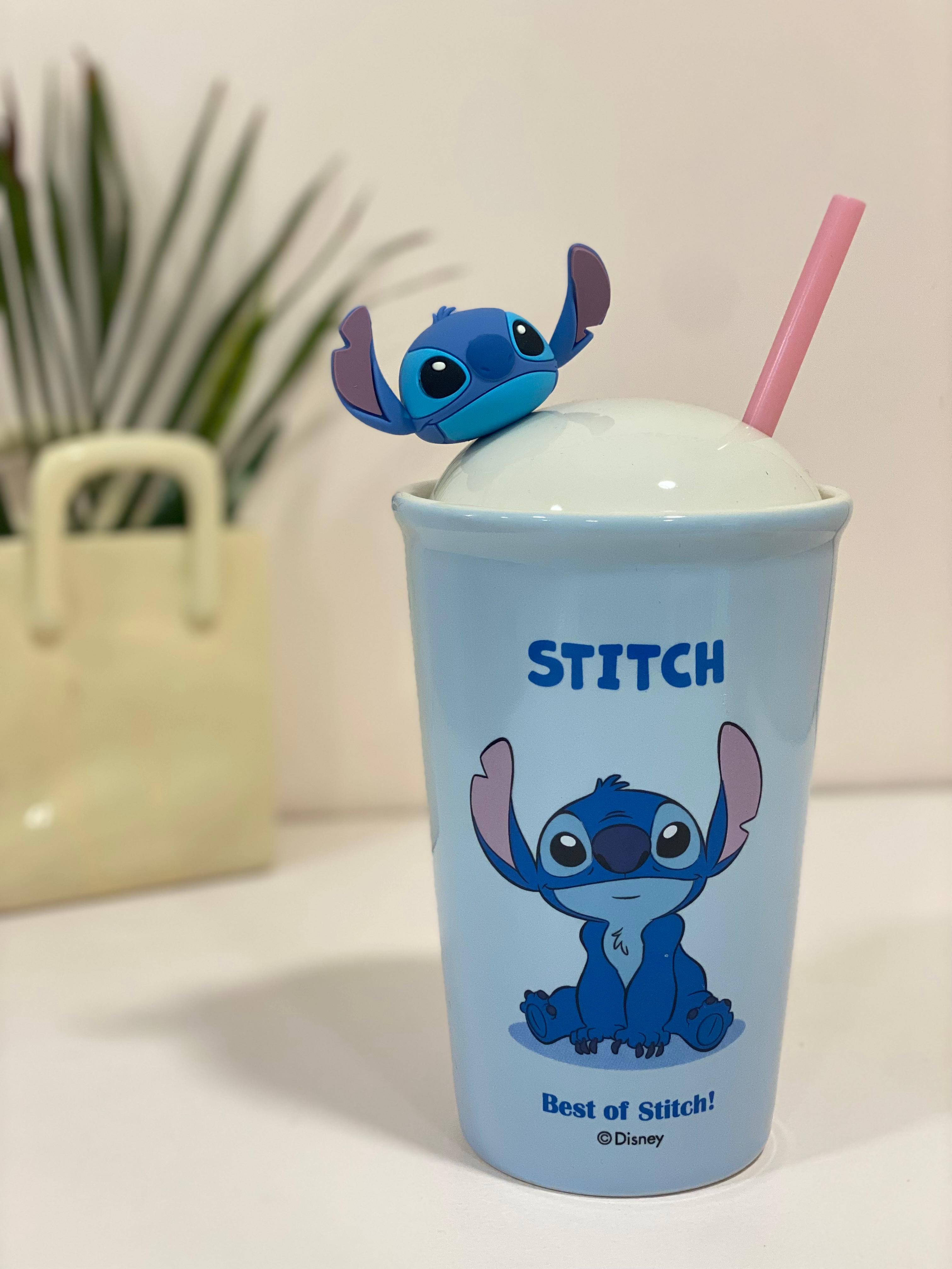 Disney Lilo & Stitch Ceramic Tumbler with 3D Character Lid